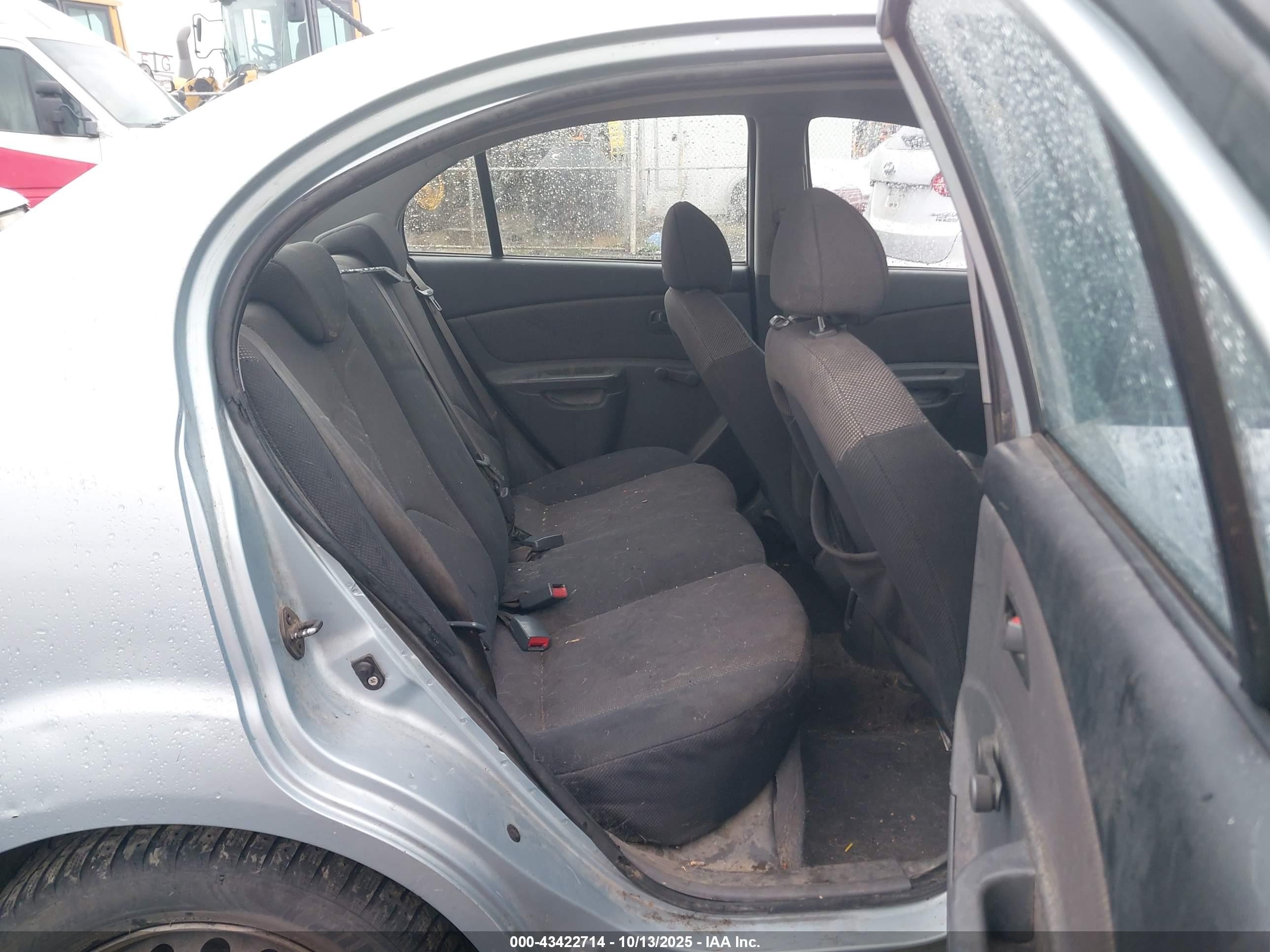 2007 Kia Rio Lx Light Blue vin: KNADE123X76268946