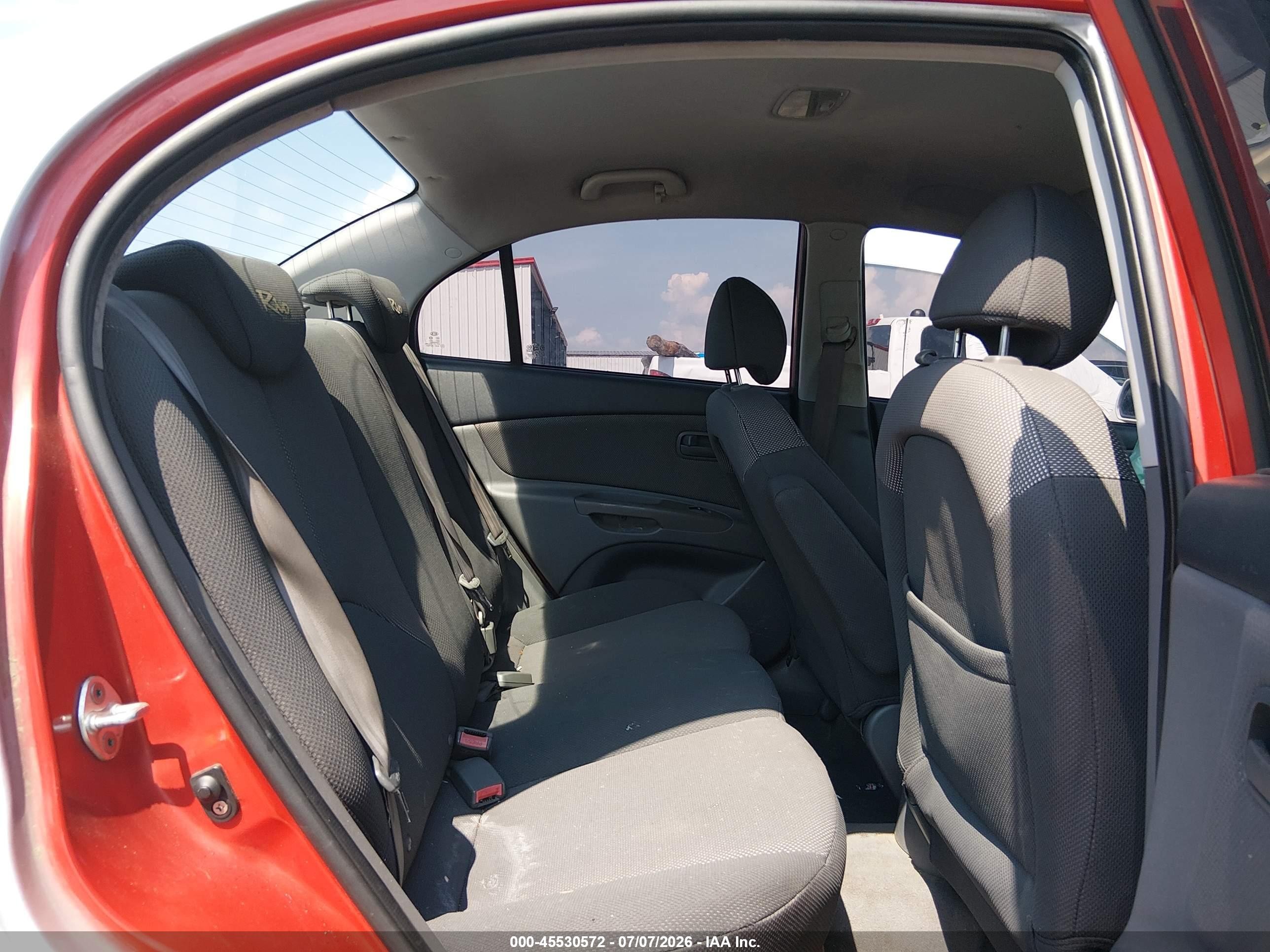 2008 Kia Rio Lx White vin: KNADE123X86299521