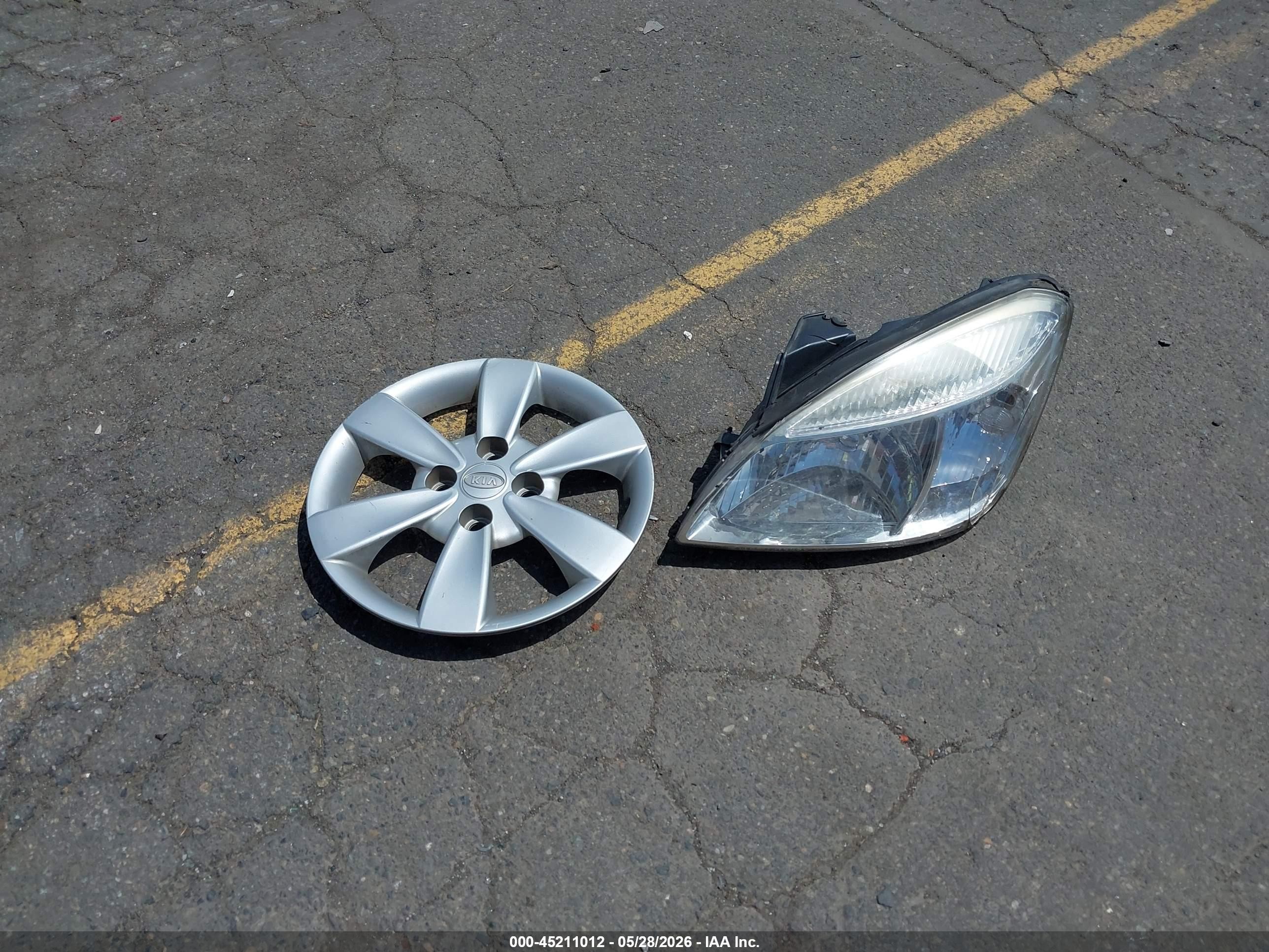 2008 Kia Rio Lx Оранжевый vin: KNADE123X86303888