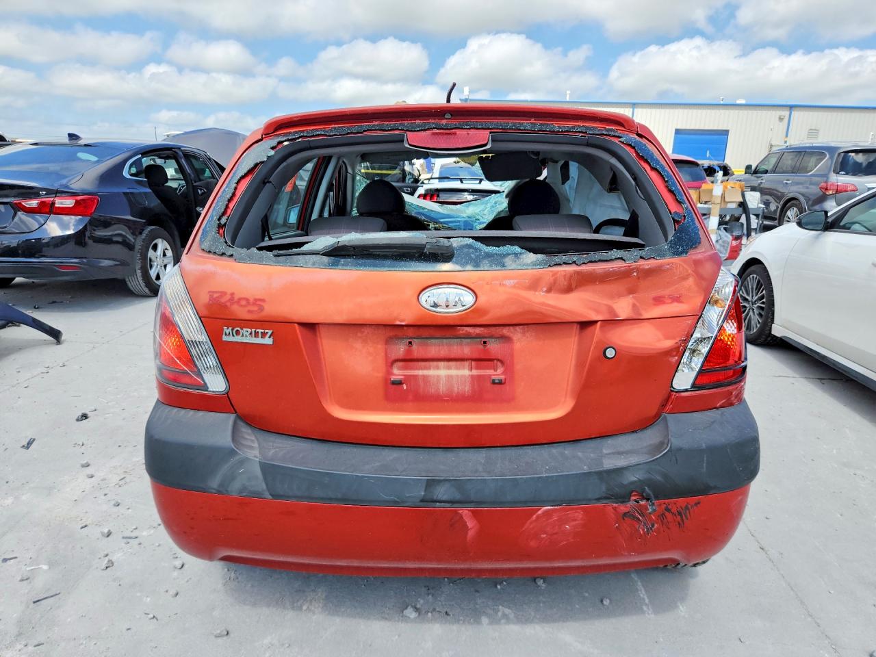 2007 Kia Rio 5 Sx Red vin: KNADE163276235840