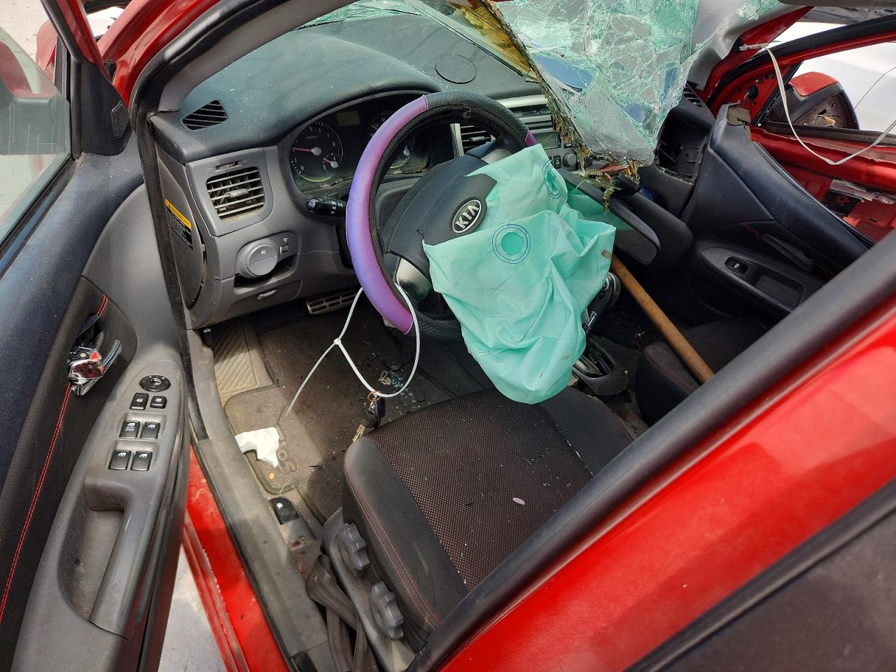 2007 Kia Rio 5 Sx Red vin: KNADE163276235840