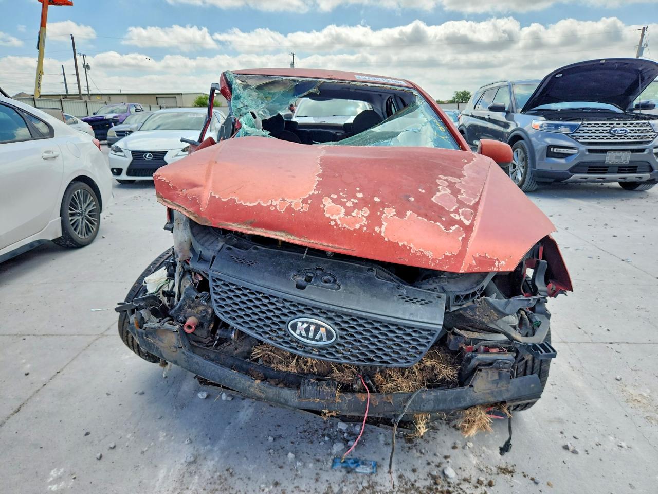 2007 Kia Rio 5 Sx Red vin: KNADE163276235840