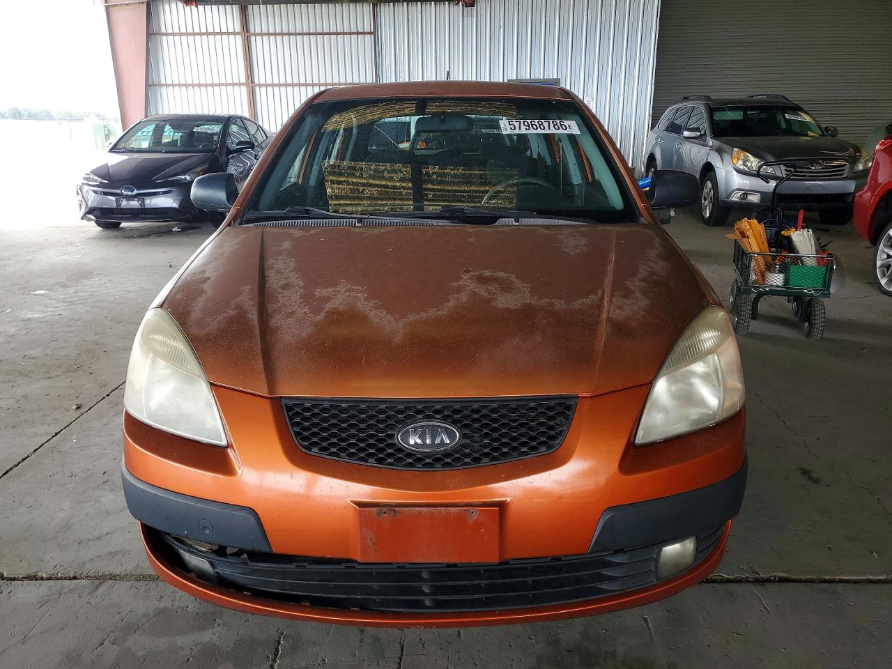2007 Kia Rio 5 Sx Orange vin: KNADE163476207196