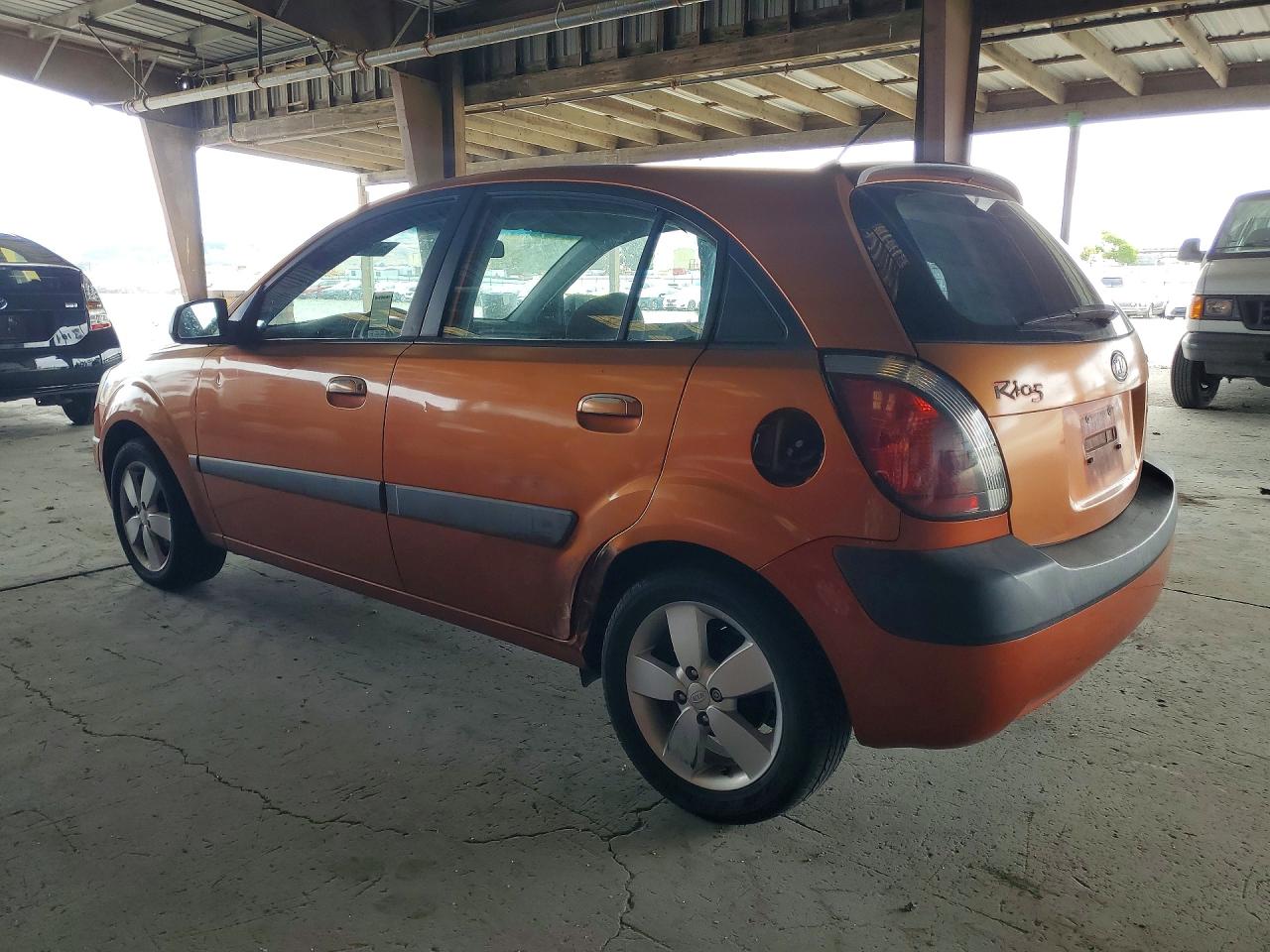 2007 Kia Rio 5 Sx Orange vin: KNADE163476207196