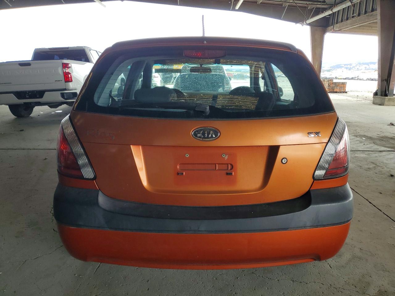 2007 Kia Rio 5 Sx Orange vin: KNADE163476207196