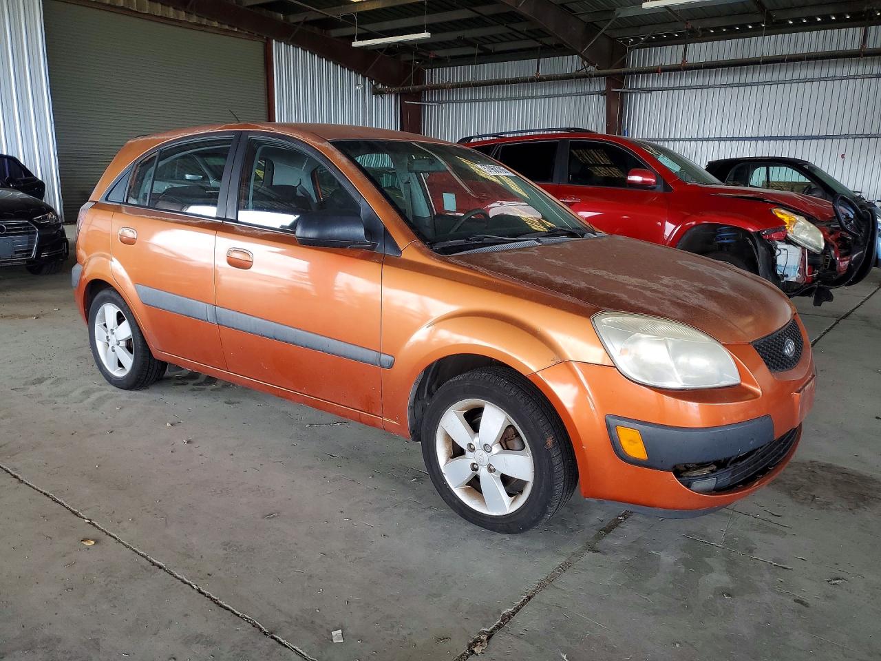 2007 Kia Rio 5 Sx Orange vin: KNADE163476207196