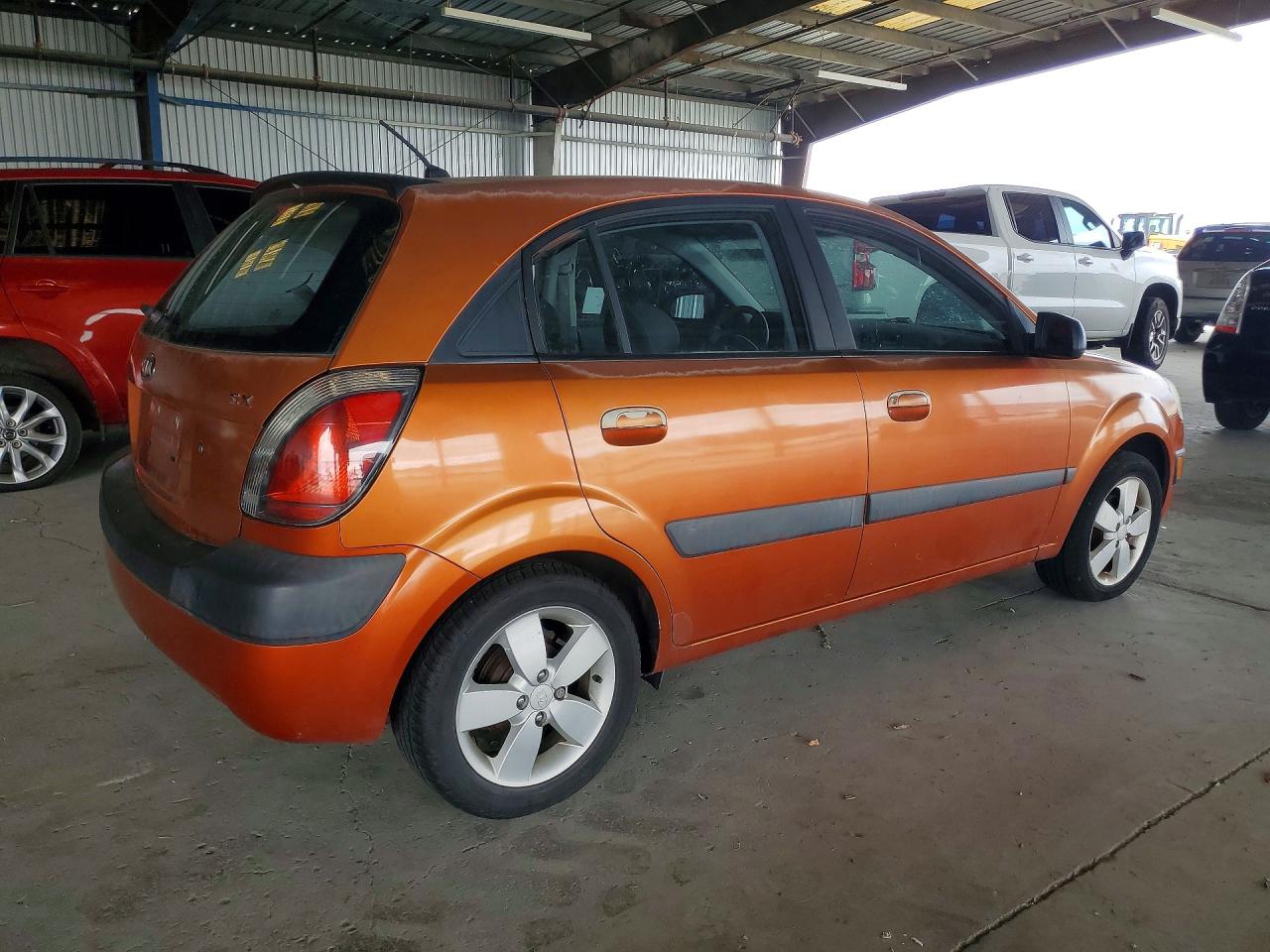 2007 Kia Rio 5 Sx Orange vin: KNADE163476207196