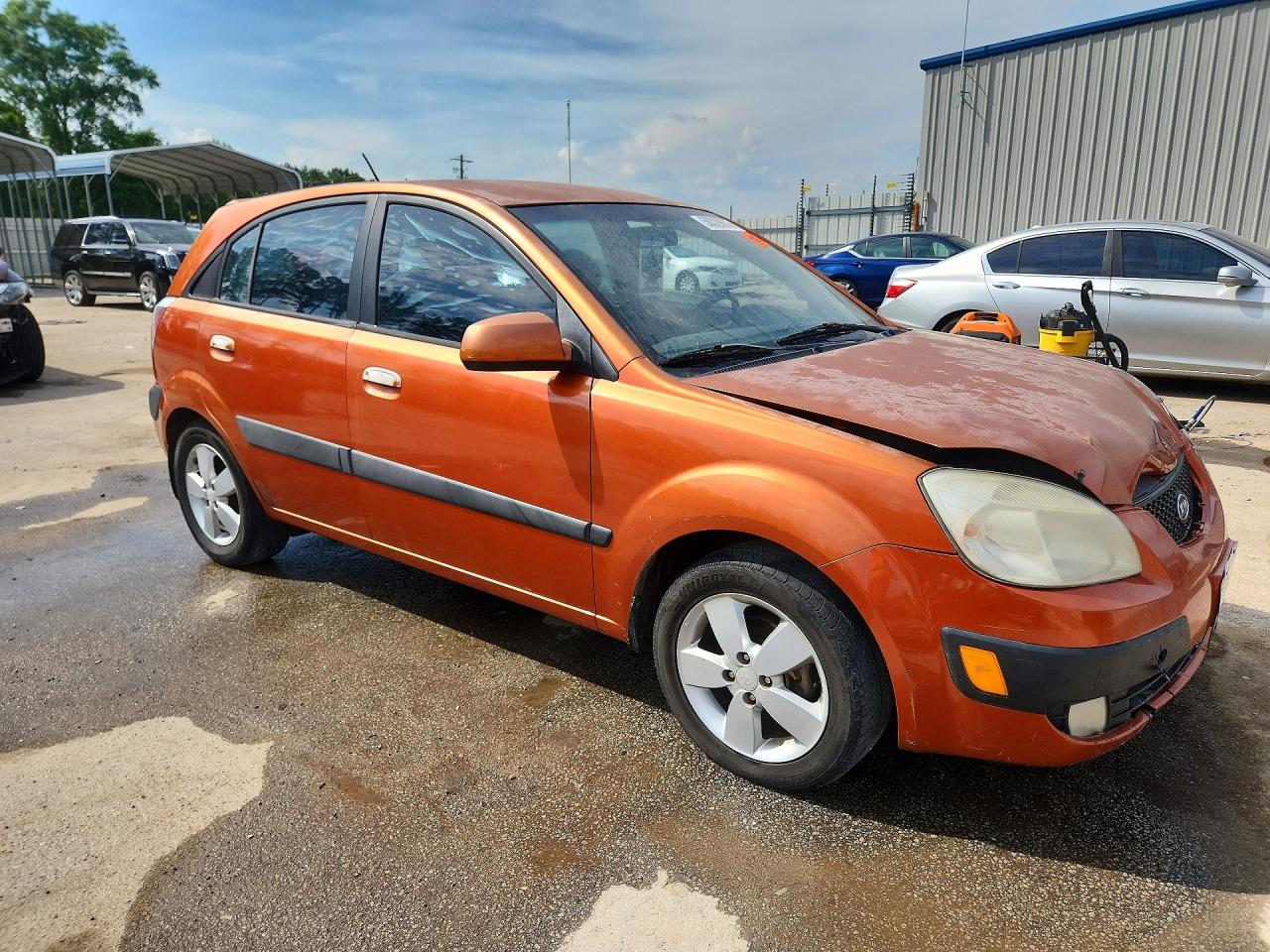 2008 Kia Rio 5 Sx Orange vin: KNADE163486409649