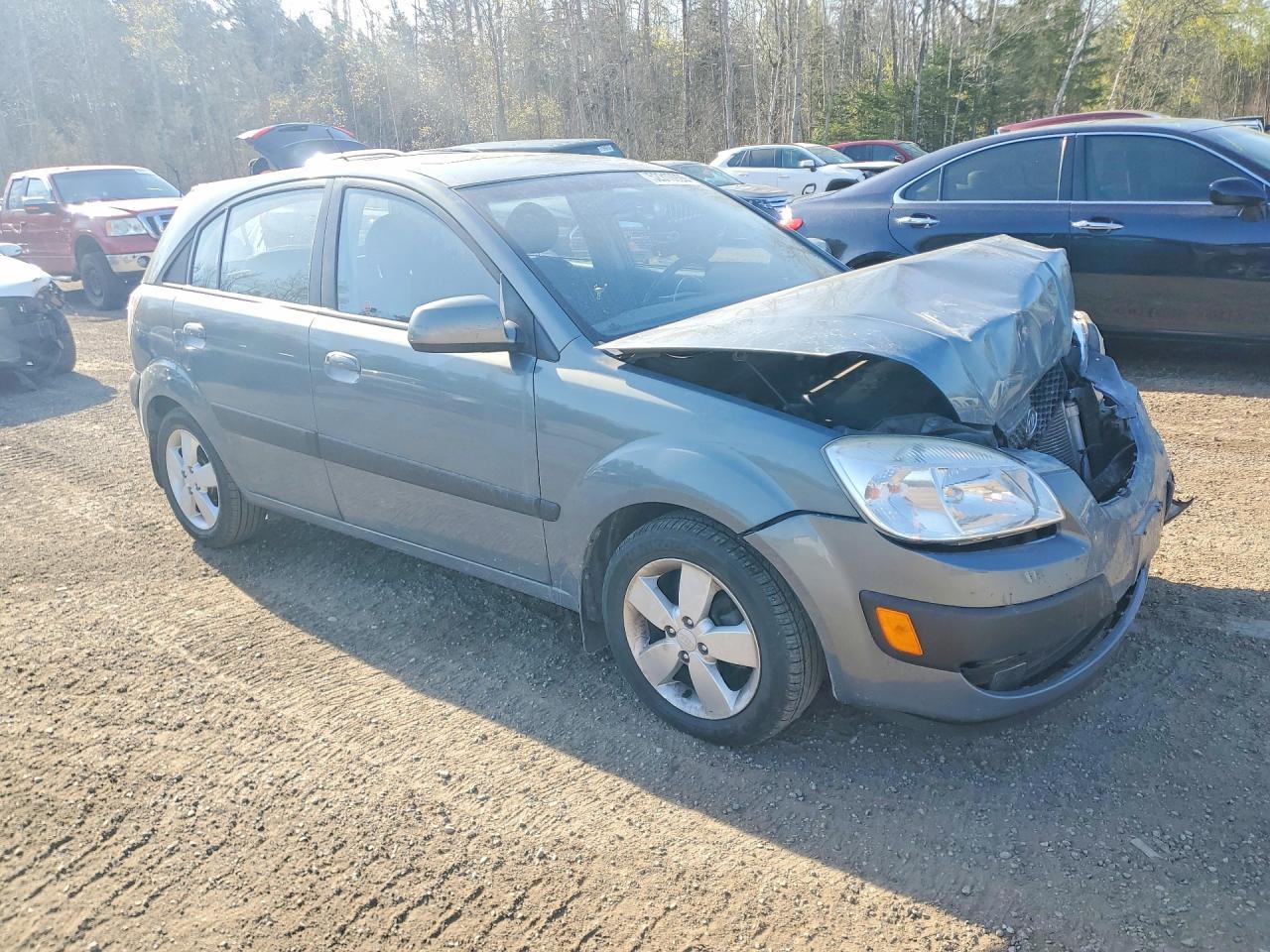 2007 Kia Rio 5 Sx Blue vin: KNADE163576294199