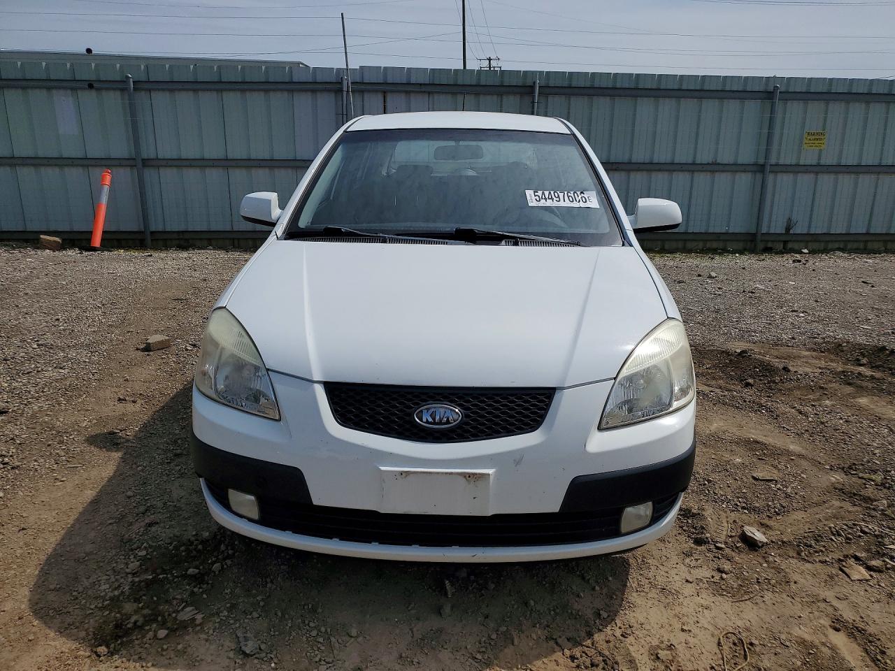 2008 Kia Rio 5 Sx White vin: KNADE163686345971