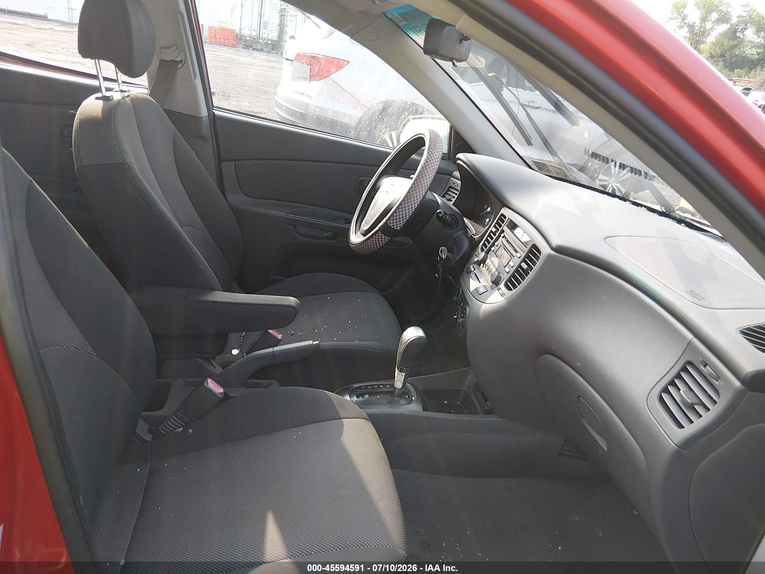 2008 Kia Rio5 Lx Red vin: KNADE163786371561