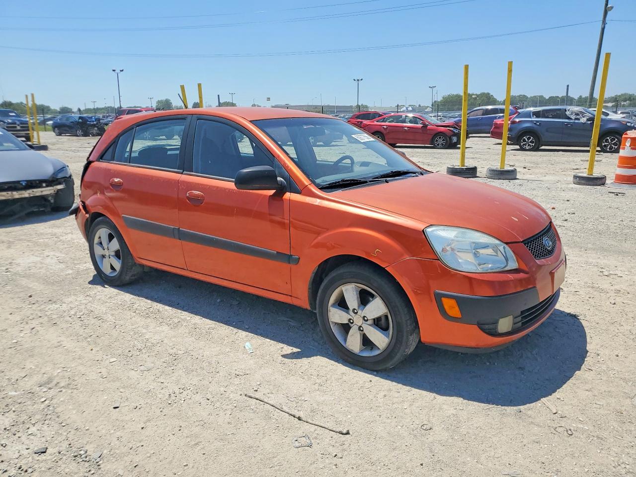 2007 Kia Rio 5 Sx Orange vin: KNADE163976293685