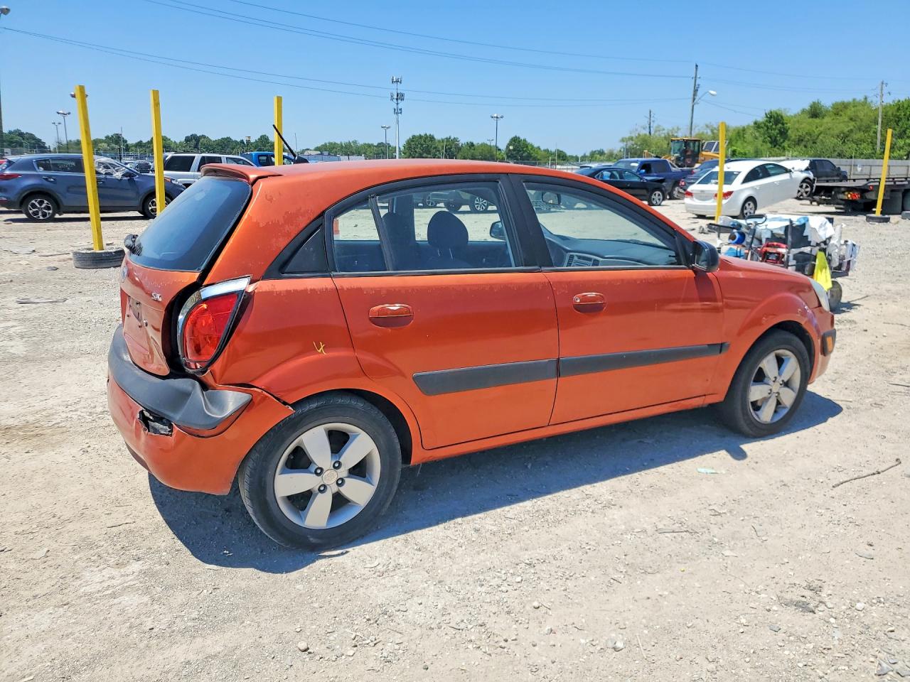 2007 Kia Rio 5 Sx Orange vin: KNADE163976293685