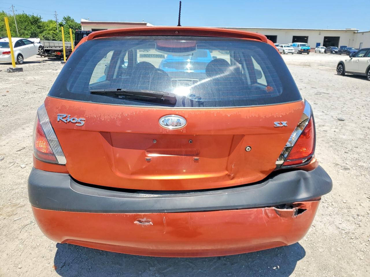 2007 Kia Rio 5 Sx Orange vin: KNADE163976293685