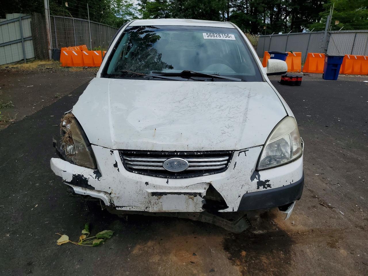 2008 Kia Rio 5 Sx White vin: KNADE163986348833