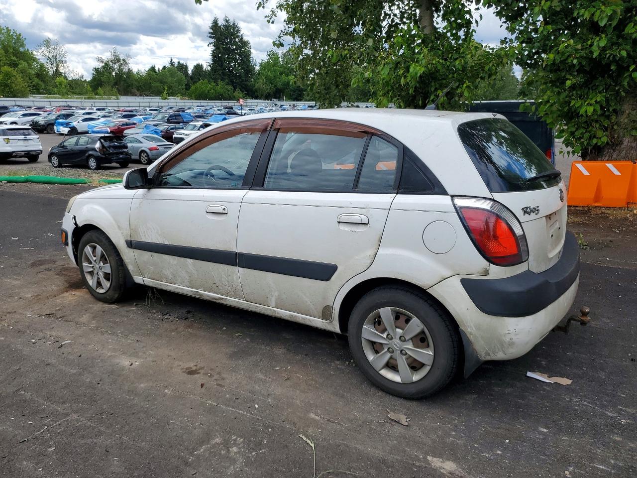 2008 Kia Rio 5 Sx White vin: KNADE163986348833