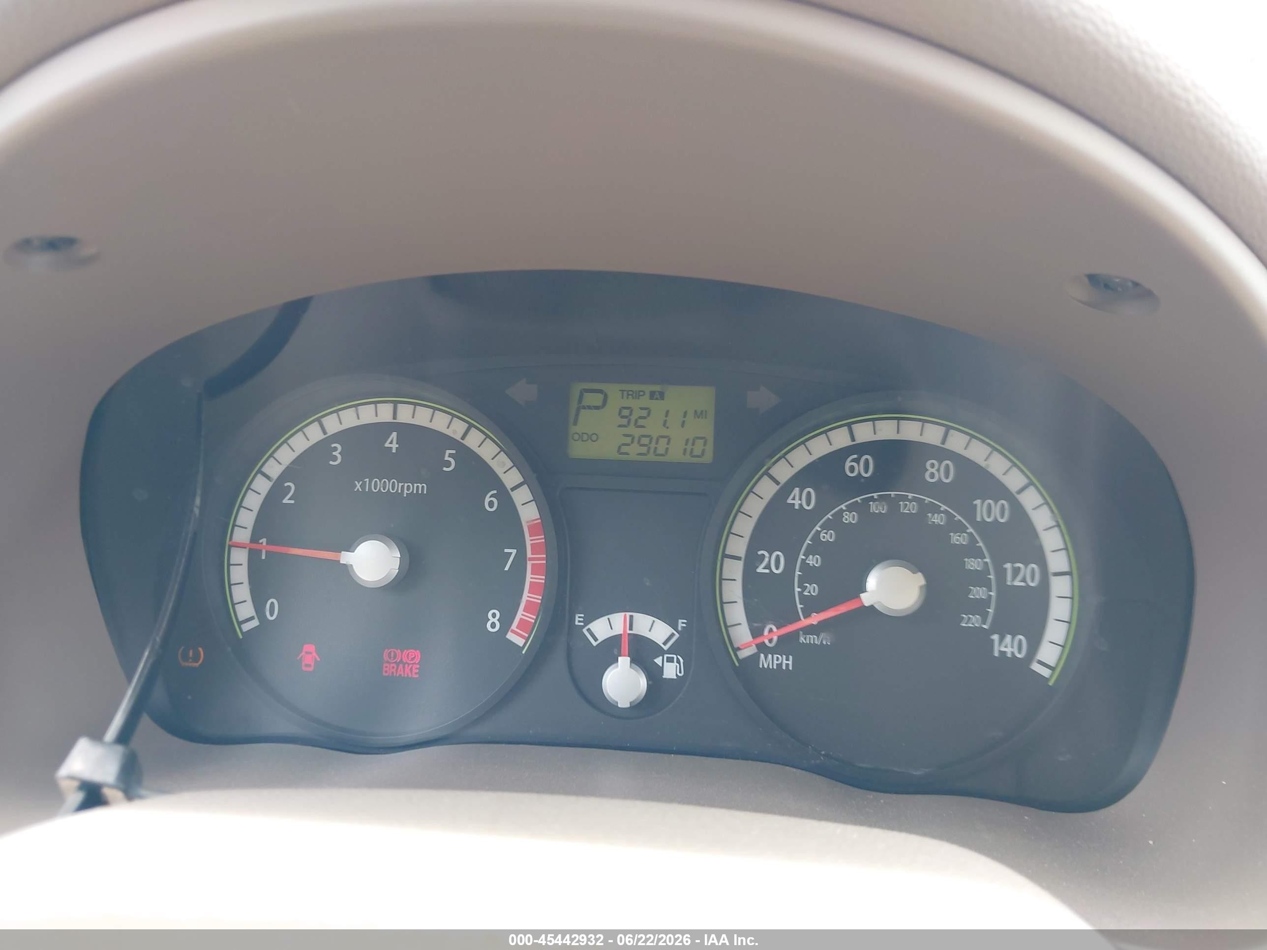 2009 Kia Rio Lx Gold vin: KNADE223096500415