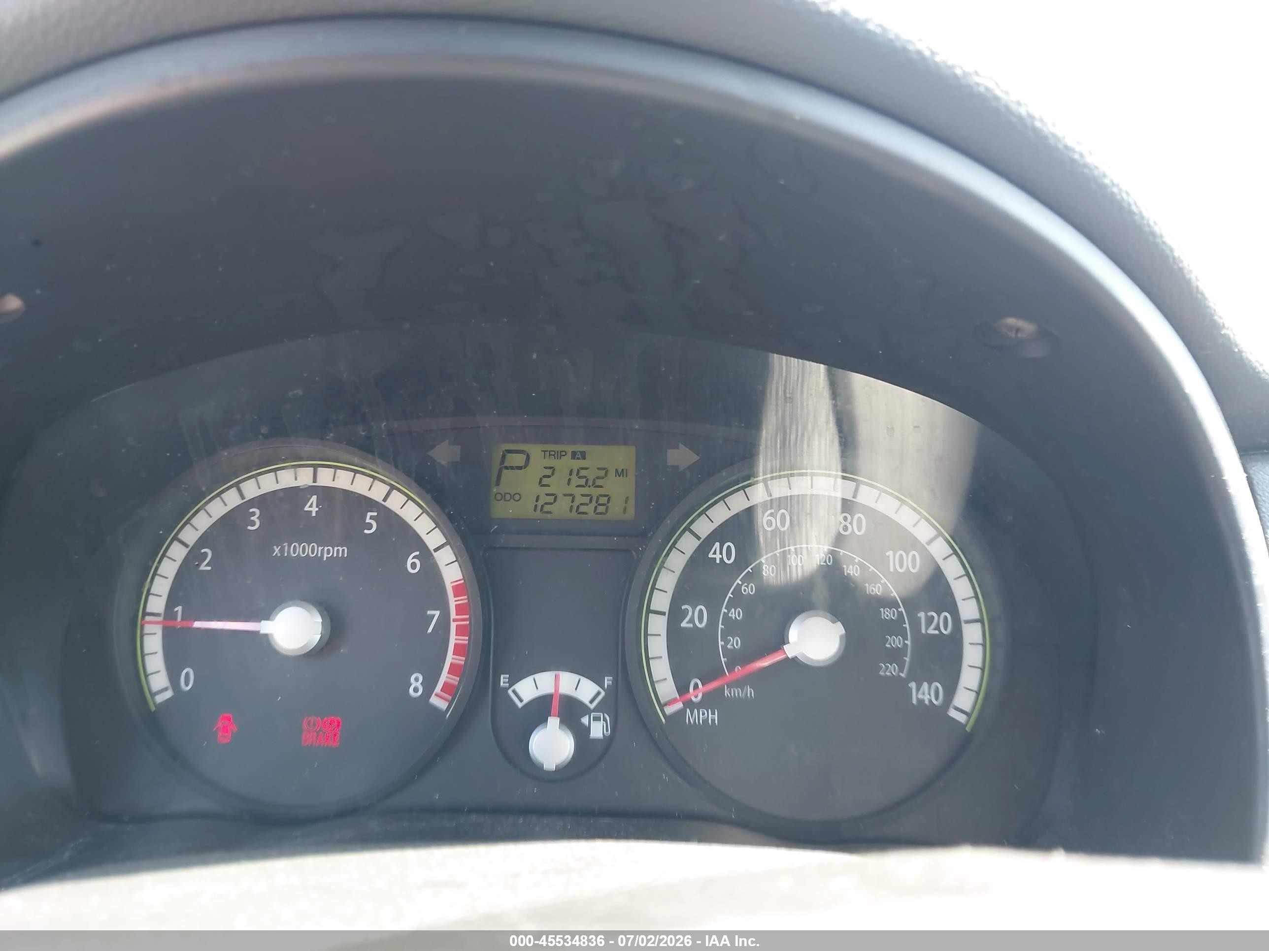2009 Kia Rio Lx Orange vin: KNADE223096527128