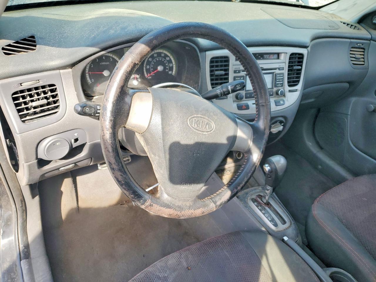 2009 Kia Rio Base Black vin: KNADE223096556726