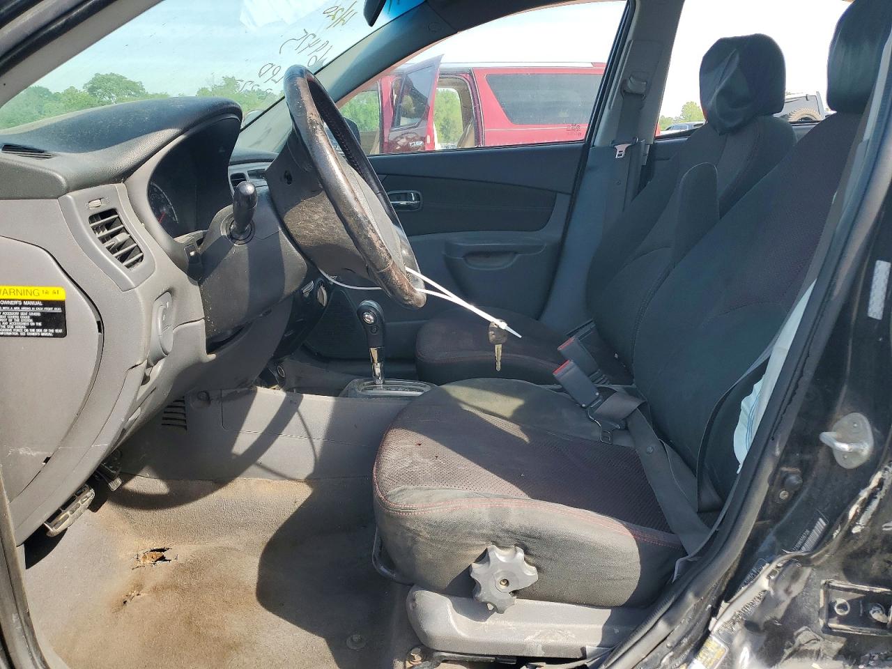 2009 Kia Rio Base Black vin: KNADE223096556726