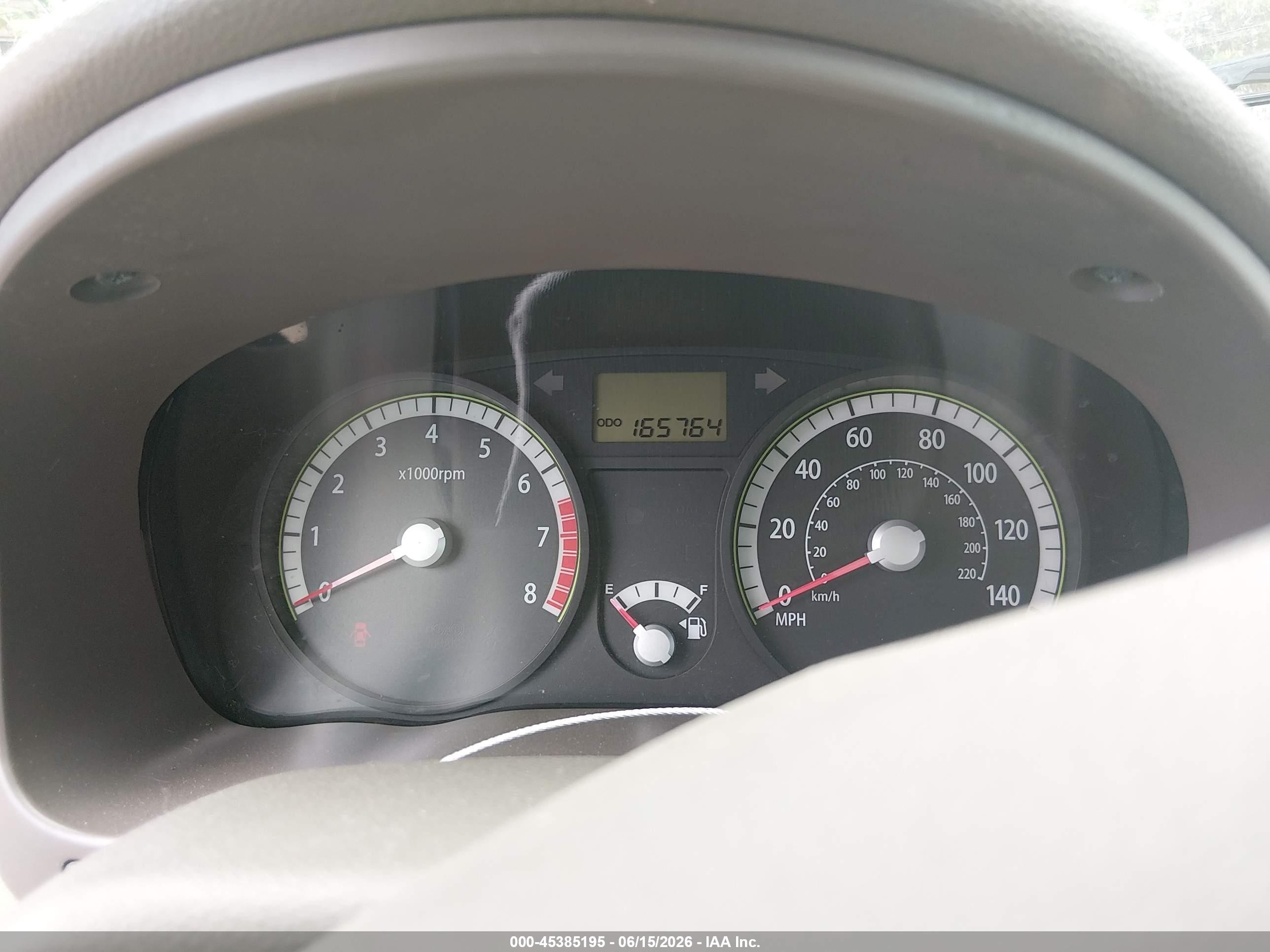 2009 Kia Rio Lx Beige vin: KNADE223196463391