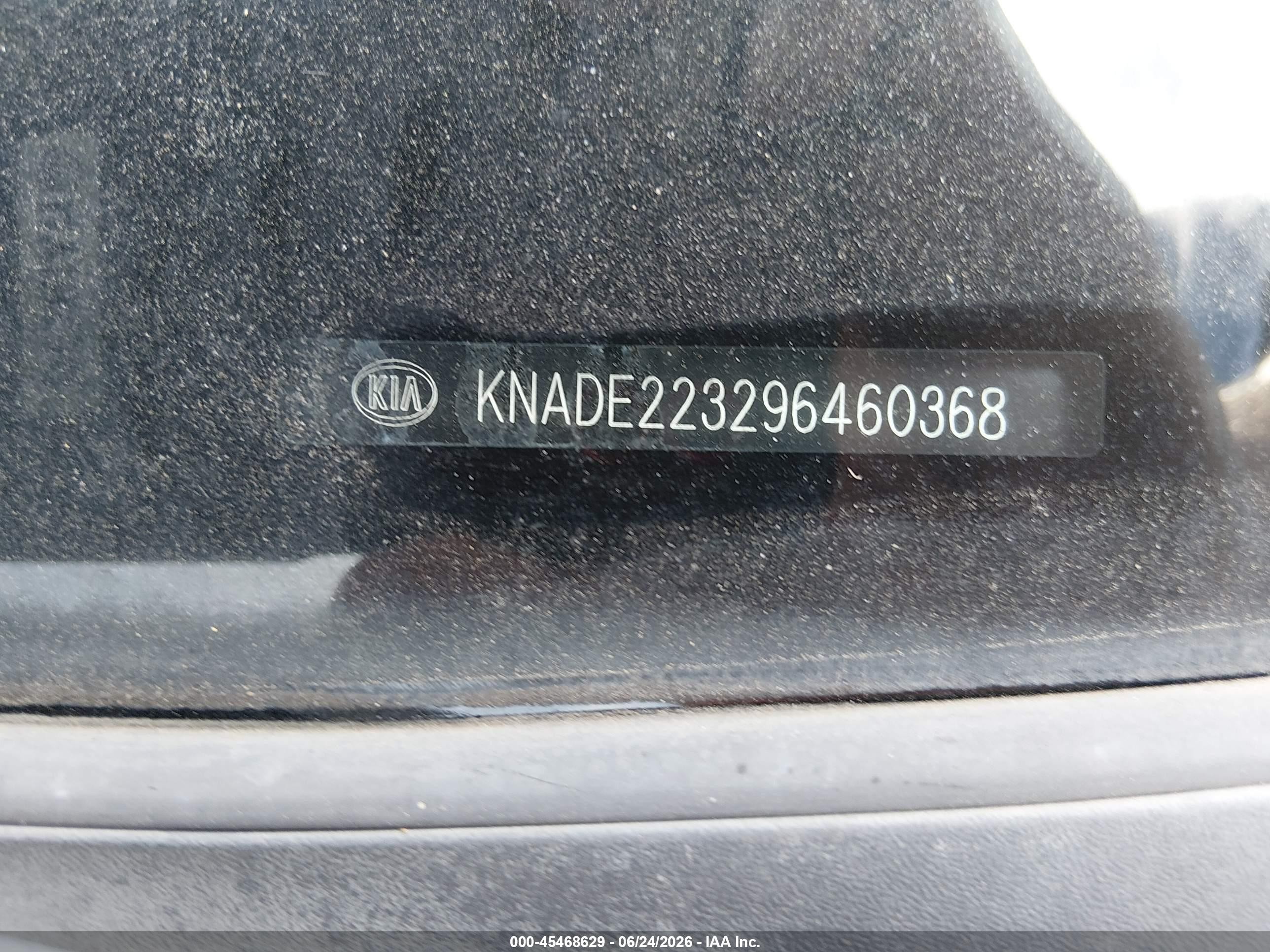 2009 Kia Rio Lx Gray vin: KNADE223296460368