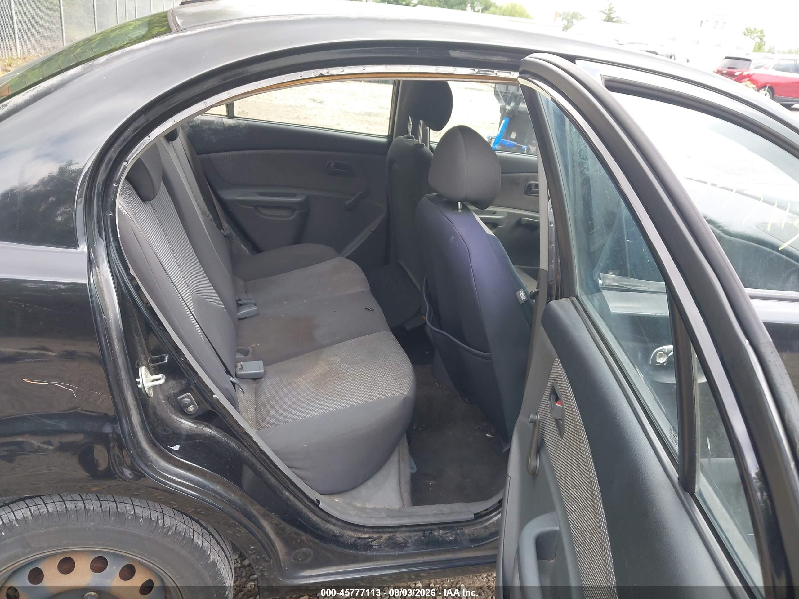 2009 Kia Rio Lx Black vin: KNADE223296461553