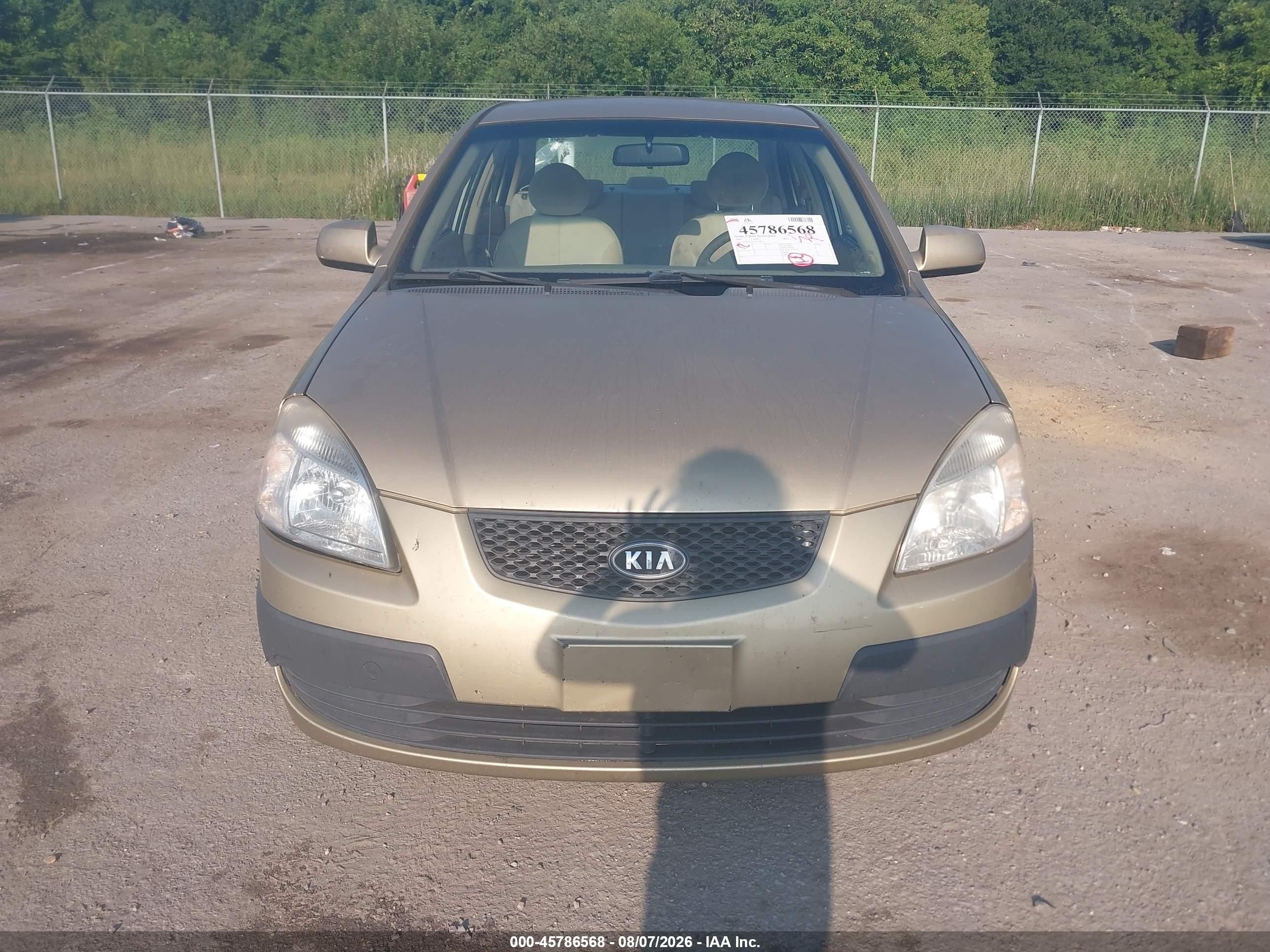 2009 Kia Rio Lx Gold vin: KNADE223296521802
