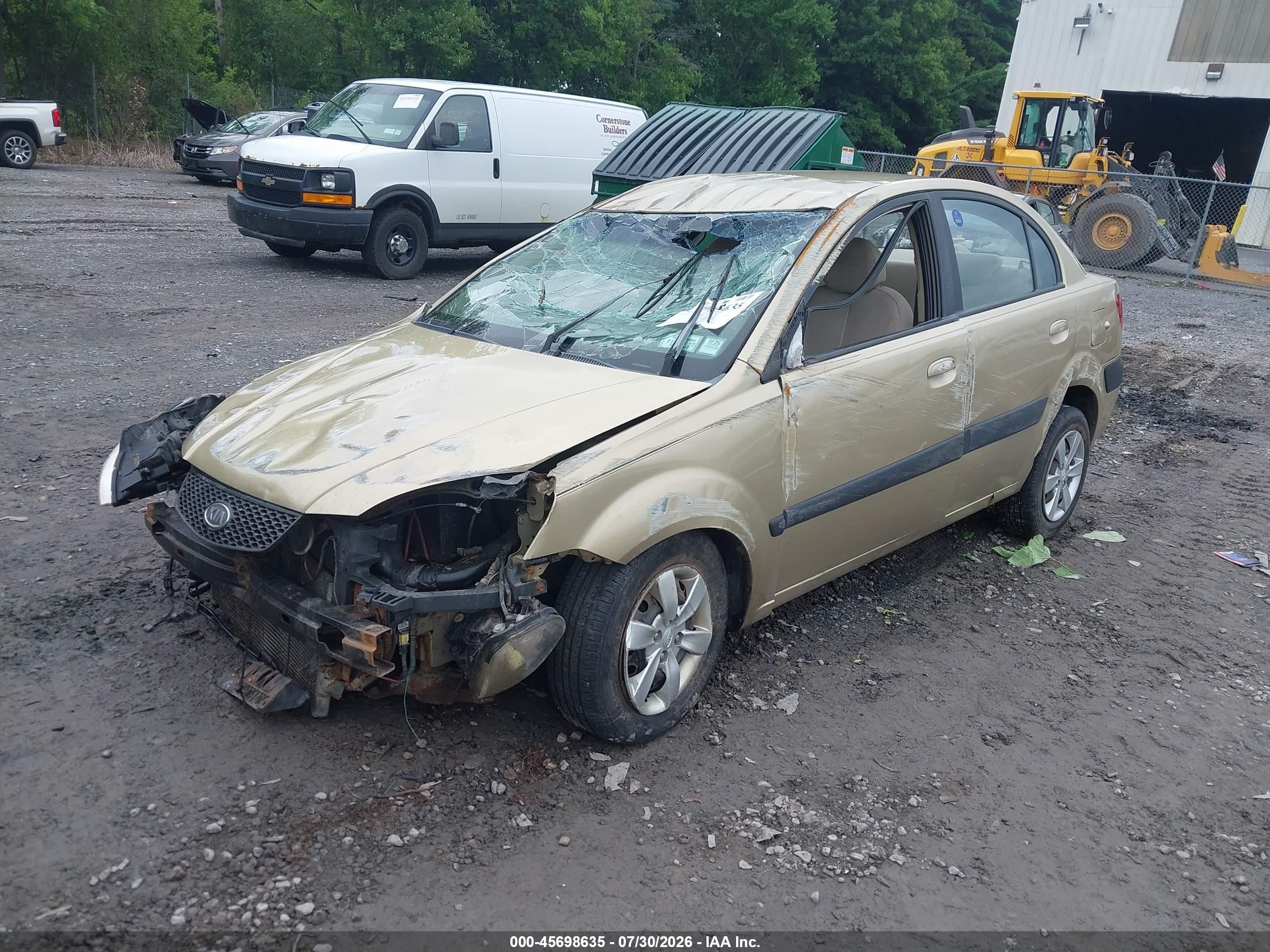 2009 Kia Rio Lx Gold vin: KNADE223396510078