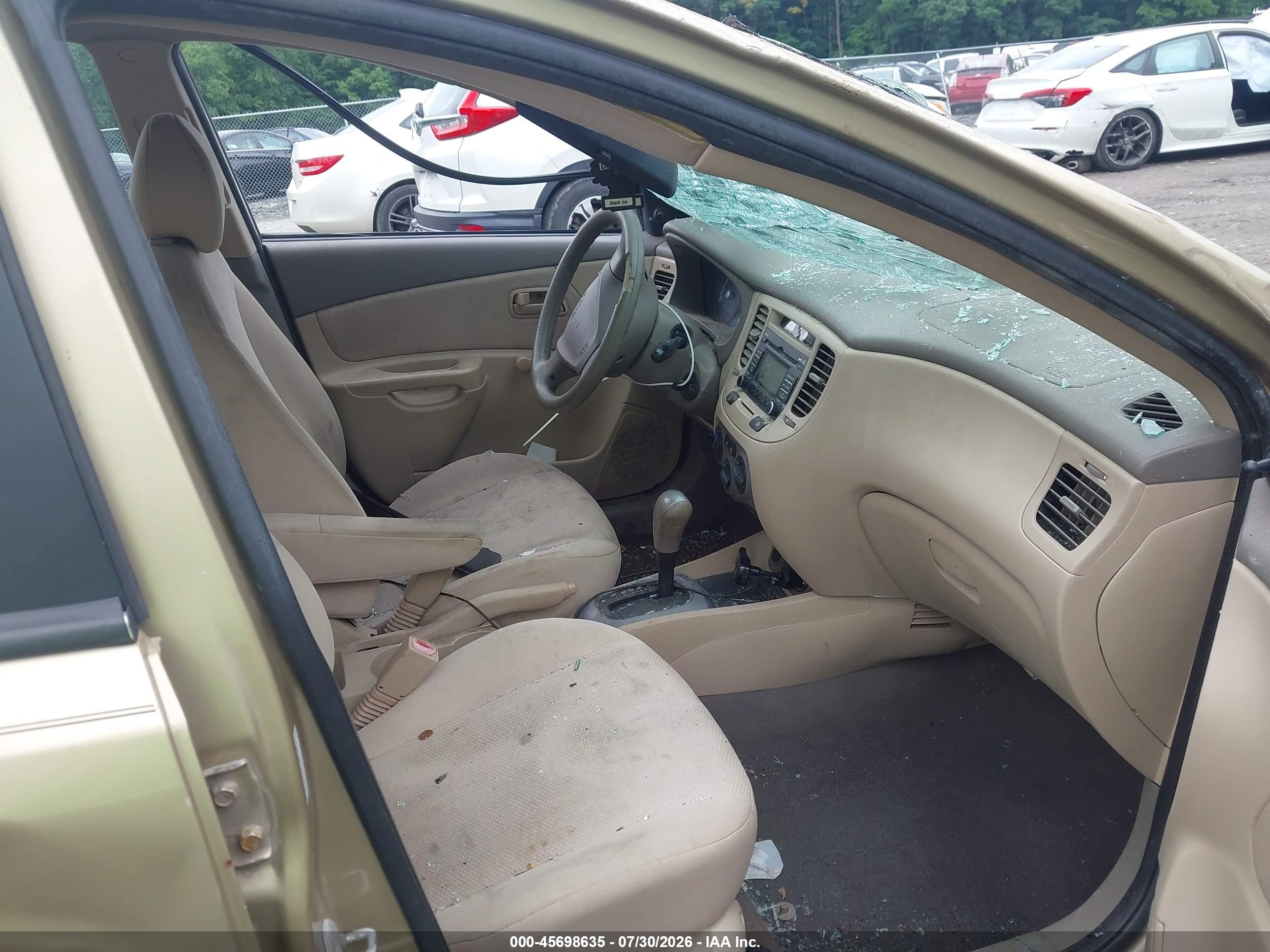 2009 Kia Rio Lx Gold vin: KNADE223396510078