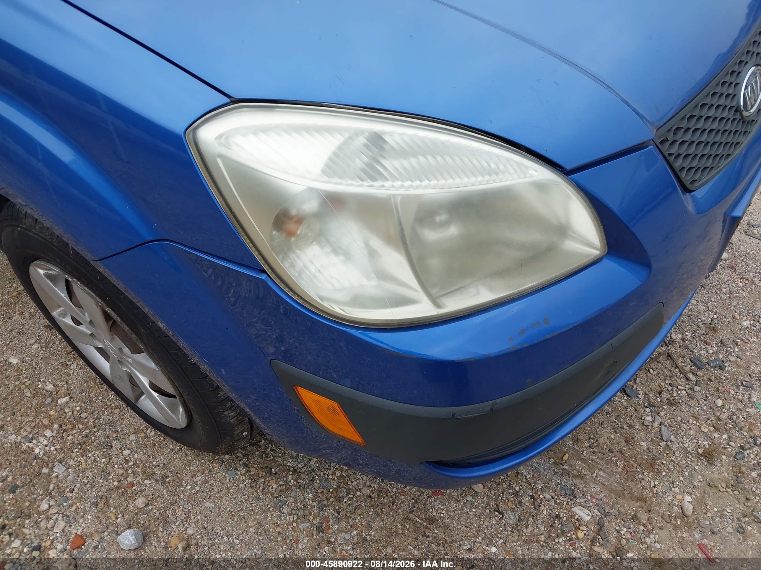 2009 Kia Rio Lx Blue vin: KNADE223396546935