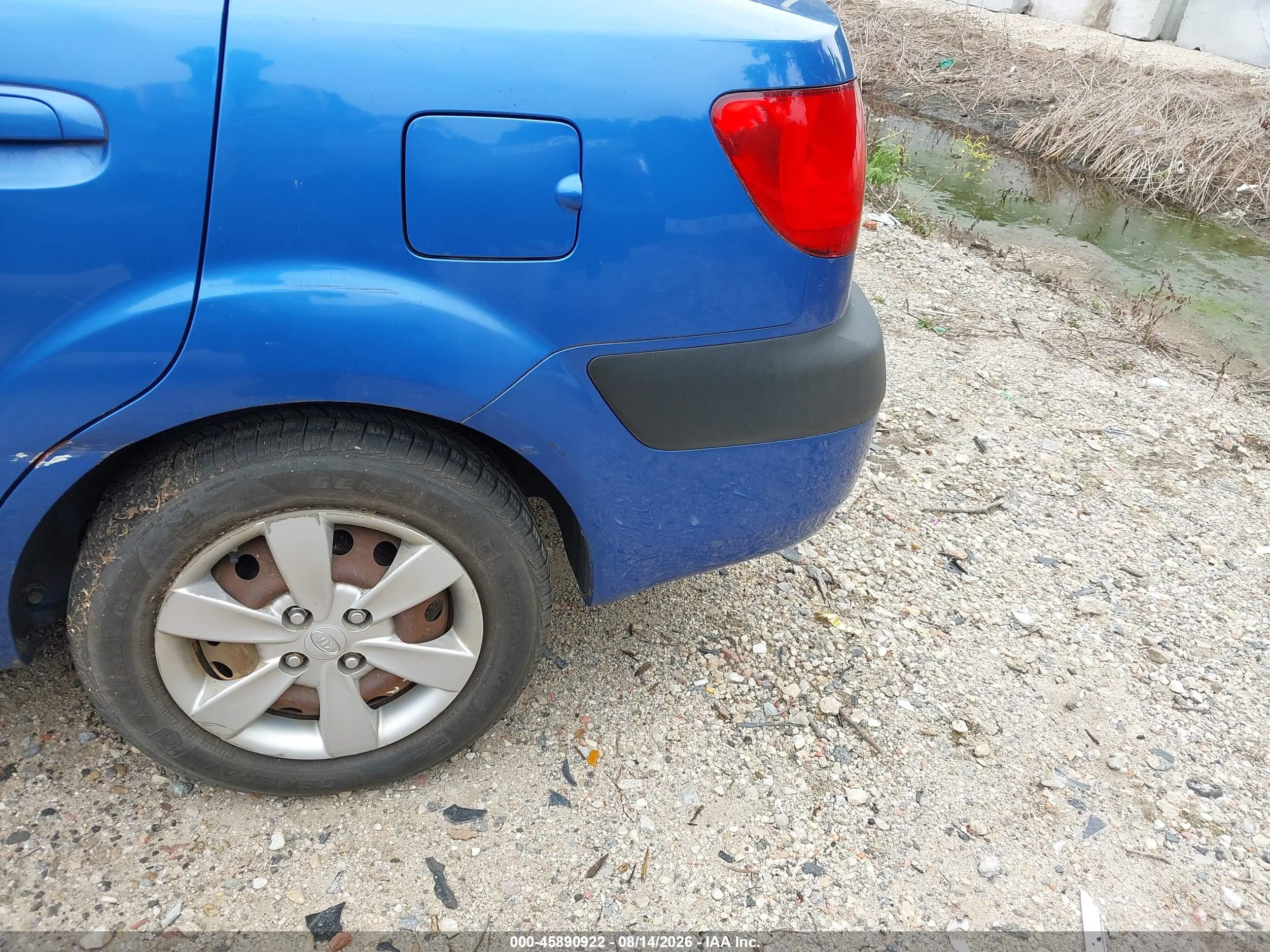 2009 Kia Rio Lx Blue vin: KNADE223396546935
