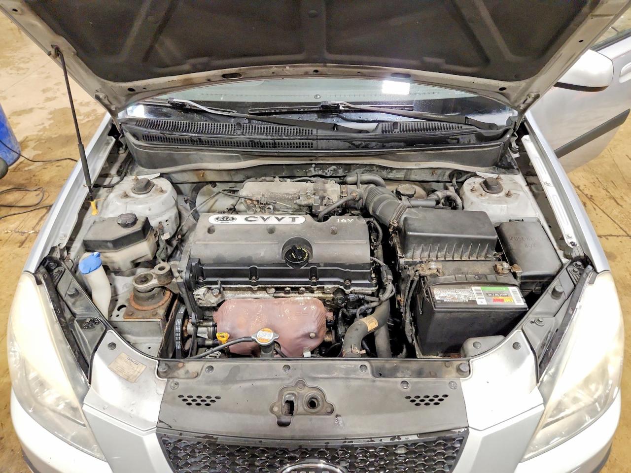 2009 Kia Rio Base/lx/sx Silver vin: KNADE223396561189