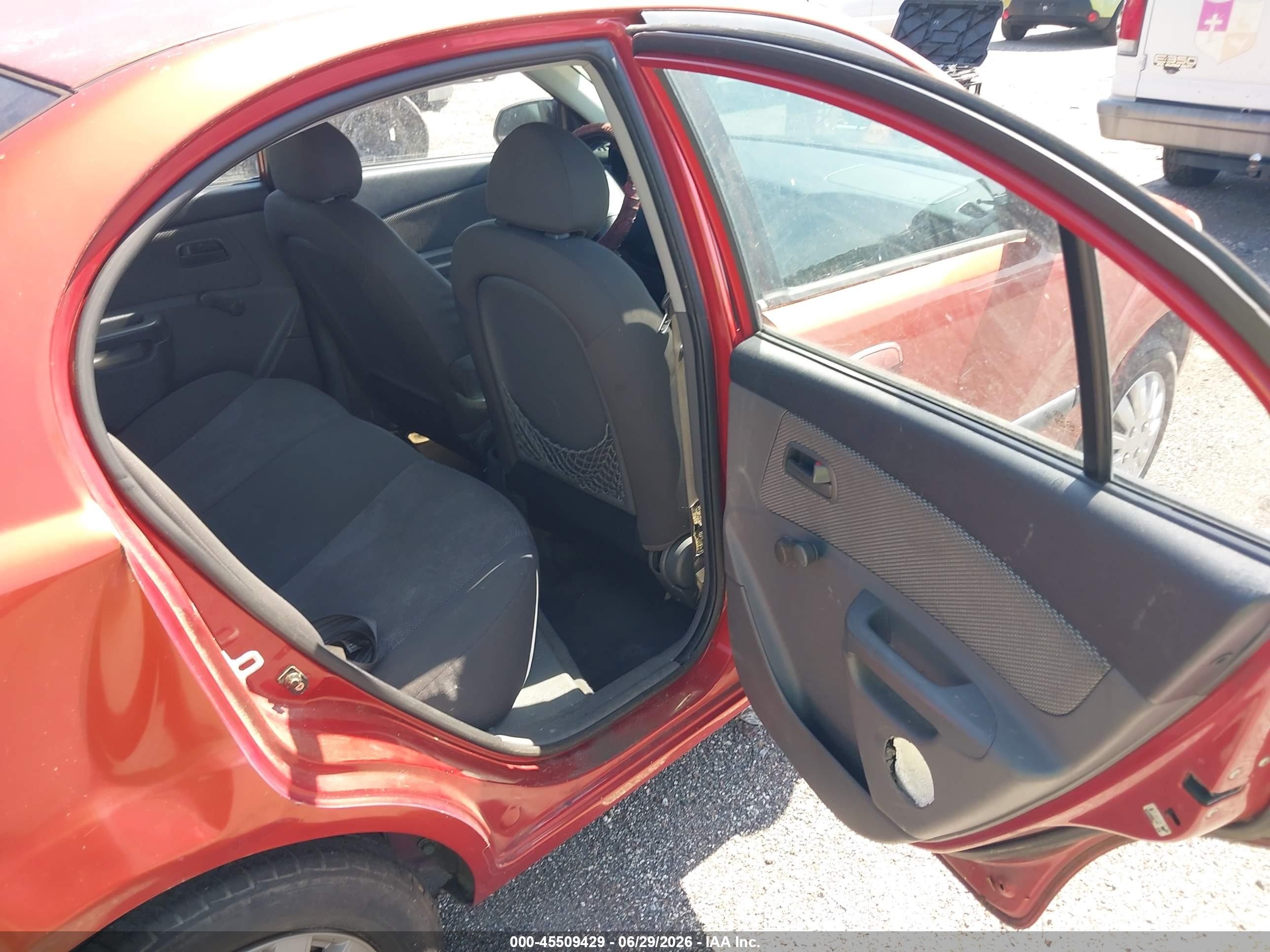 2009 Kia Rio Lx Красный vin: KNADE223496519260
