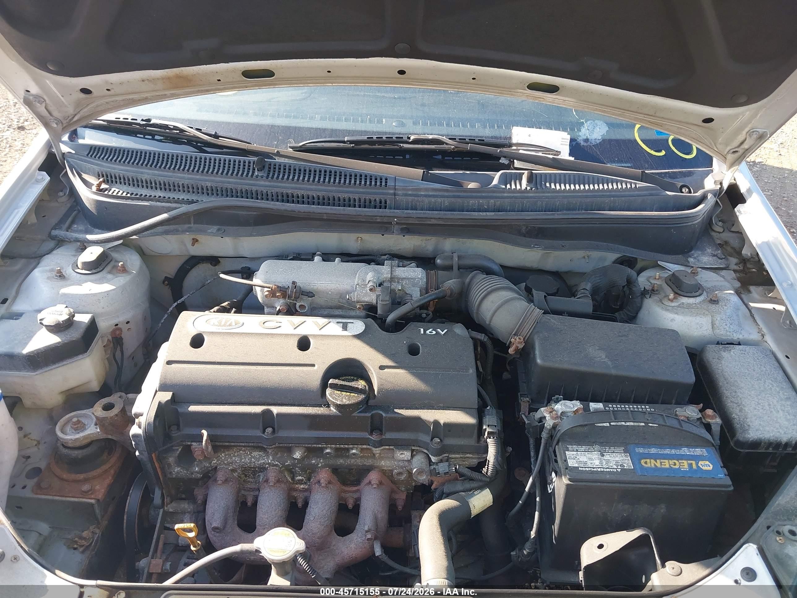 2009 Kia Rio   Silver vin: KNADE223596466326