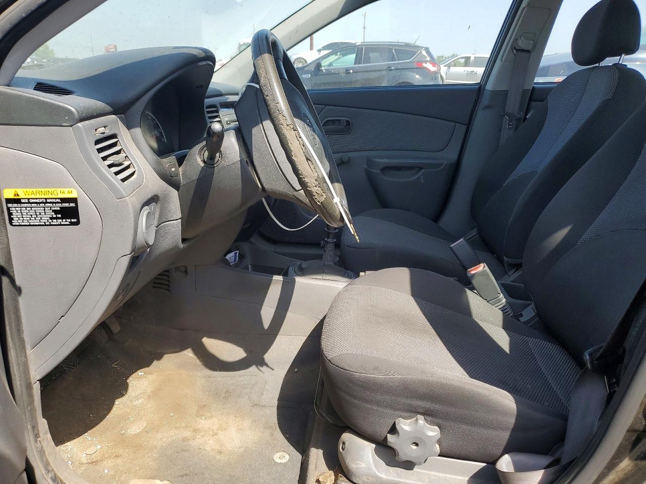 2009 Kia Rio Base Black vin: KNADE223596547987