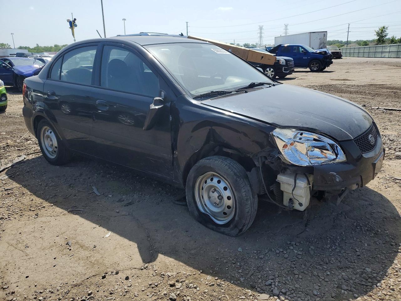 2009 Kia Rio Base Black vin: KNADE223596547987