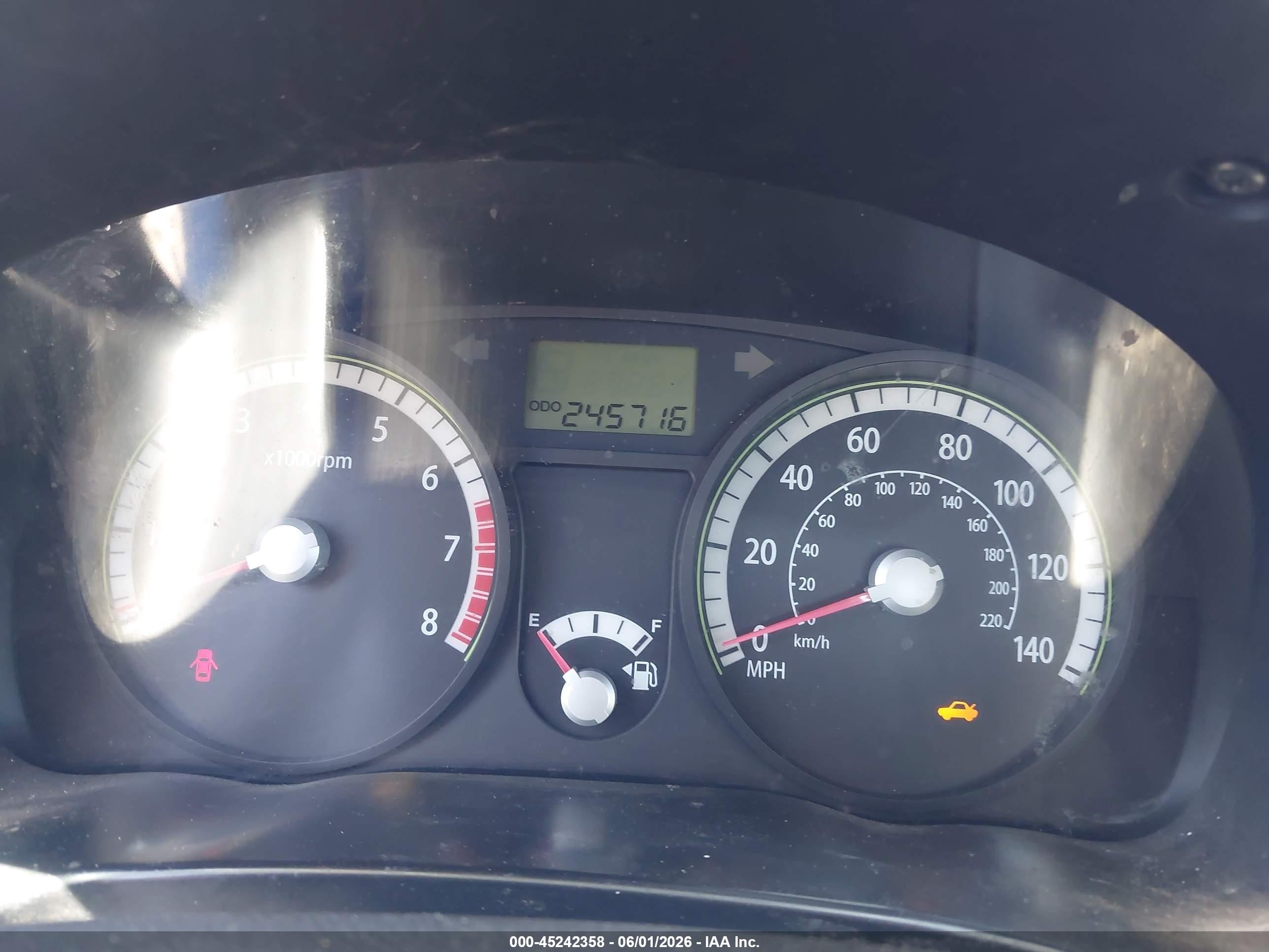 2009 Kia Rio Lx Blue vin: KNADE223796486366