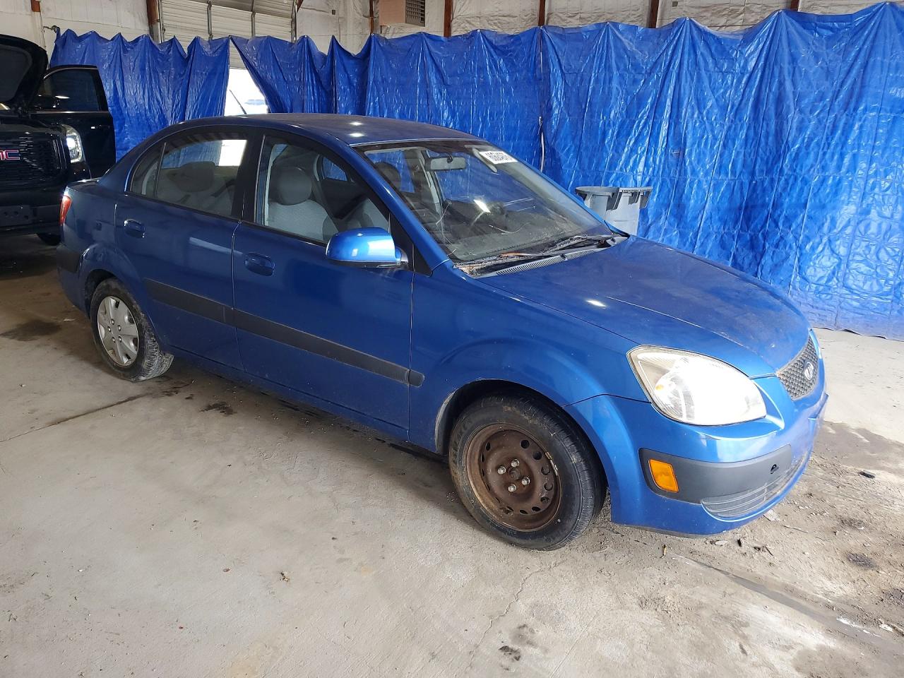 2009 Kia Rio Base Blue vin: KNADE223796544993