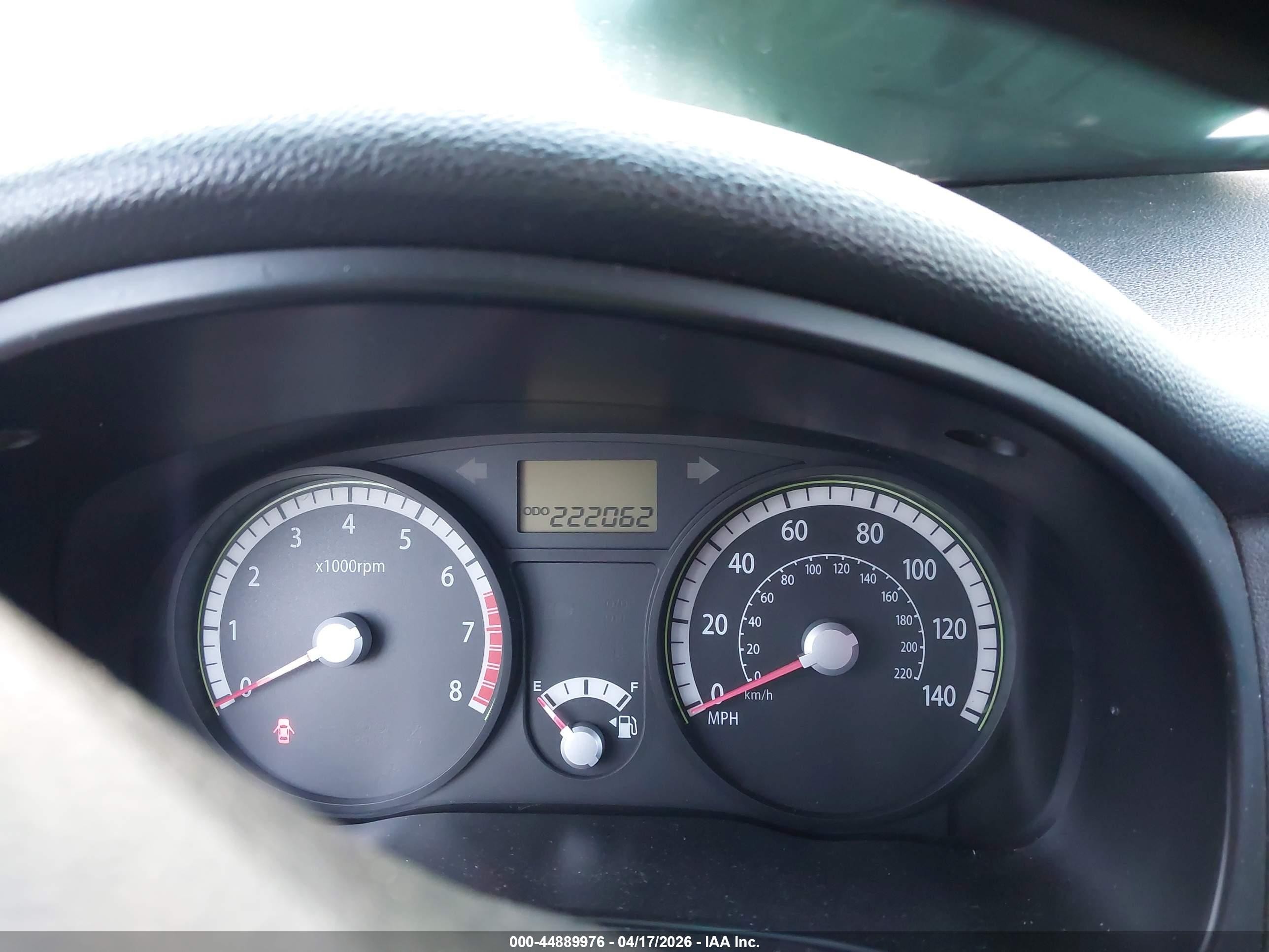 2009 Kia Rio Lx White vin: KNADE223896549233