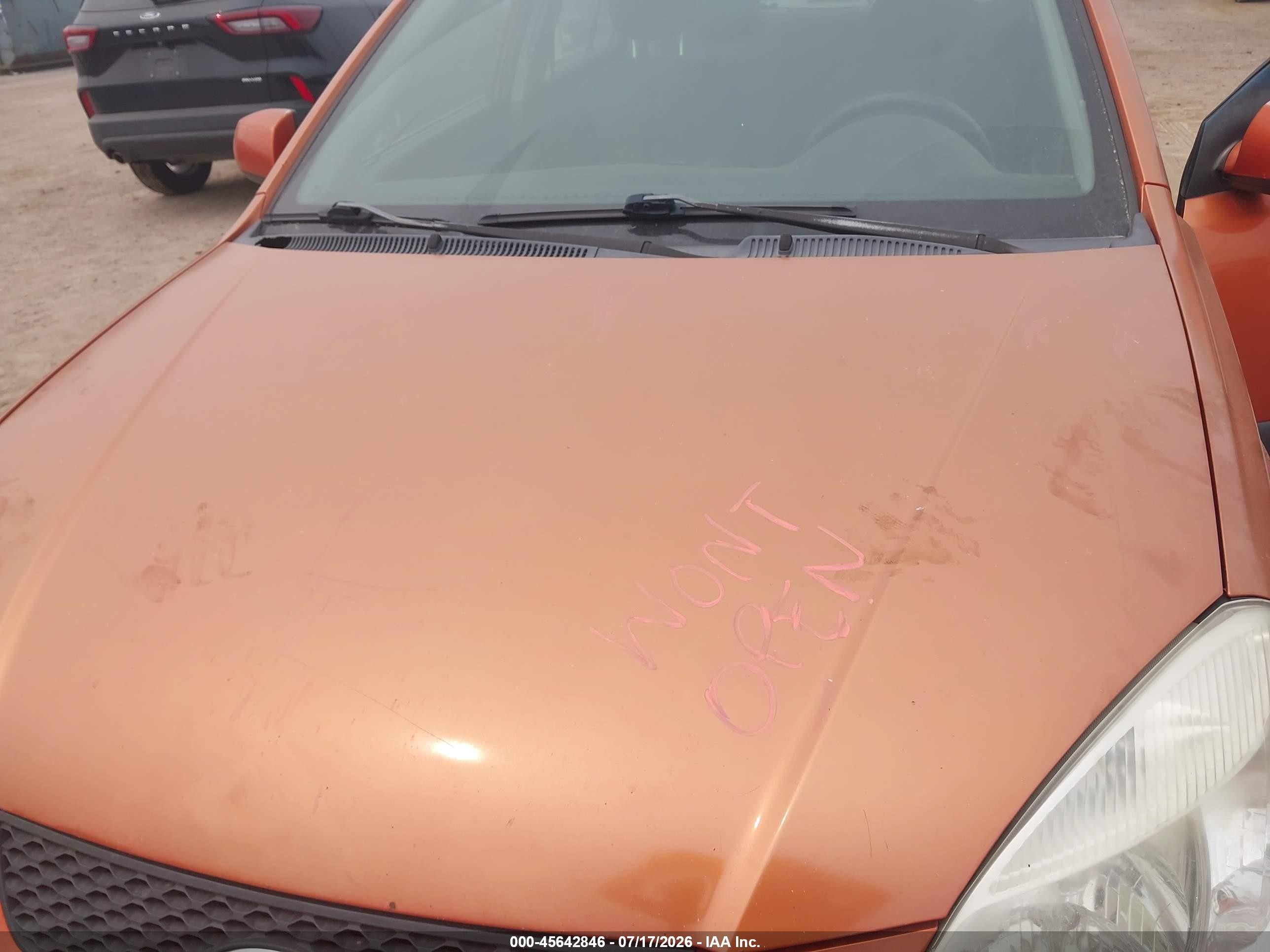 2009 Kia Rio Lx Orange vin: KNADE223896580241