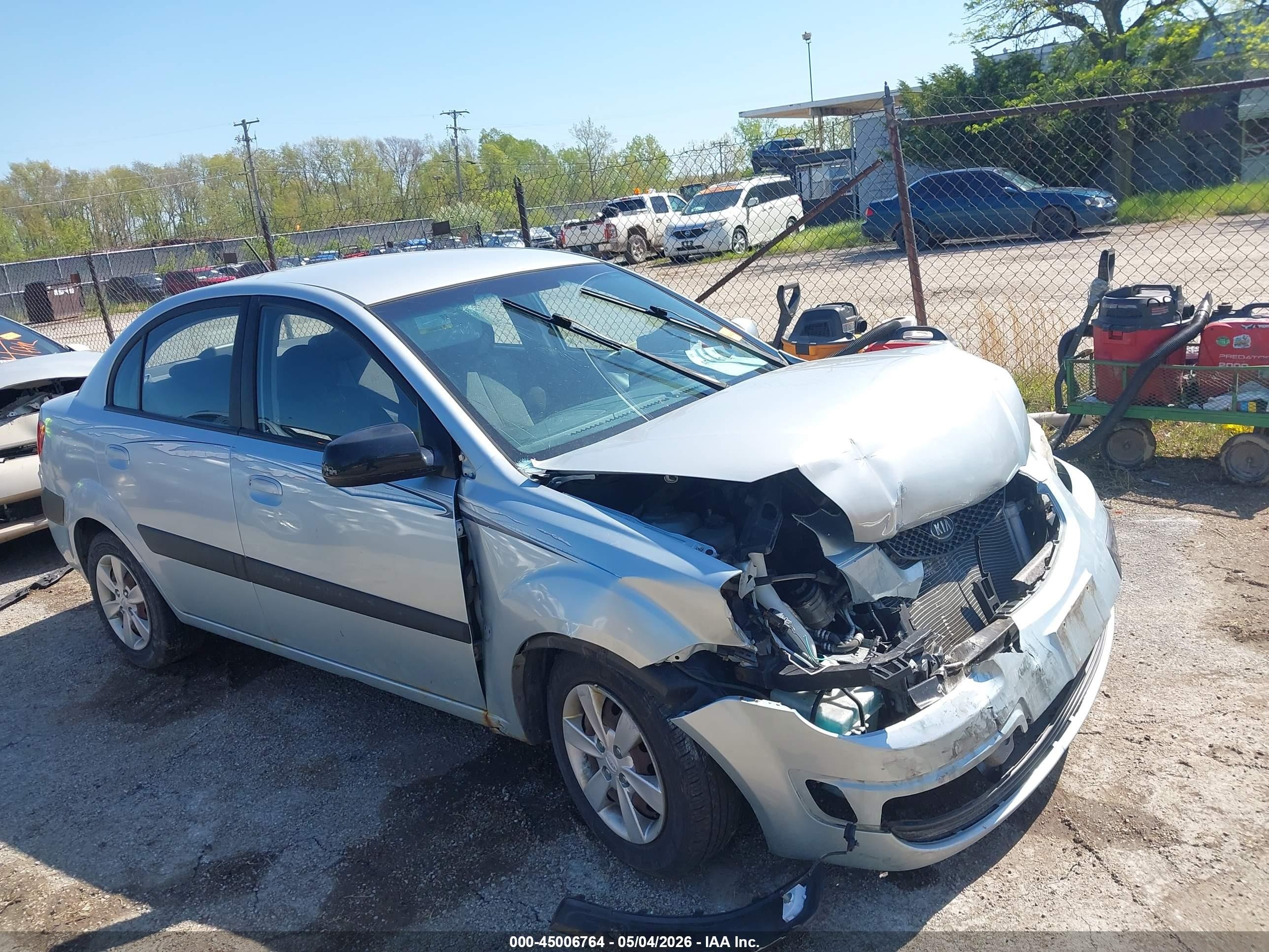 2009 Kia Rio Lx Серебряный vin: KNADE223996509761