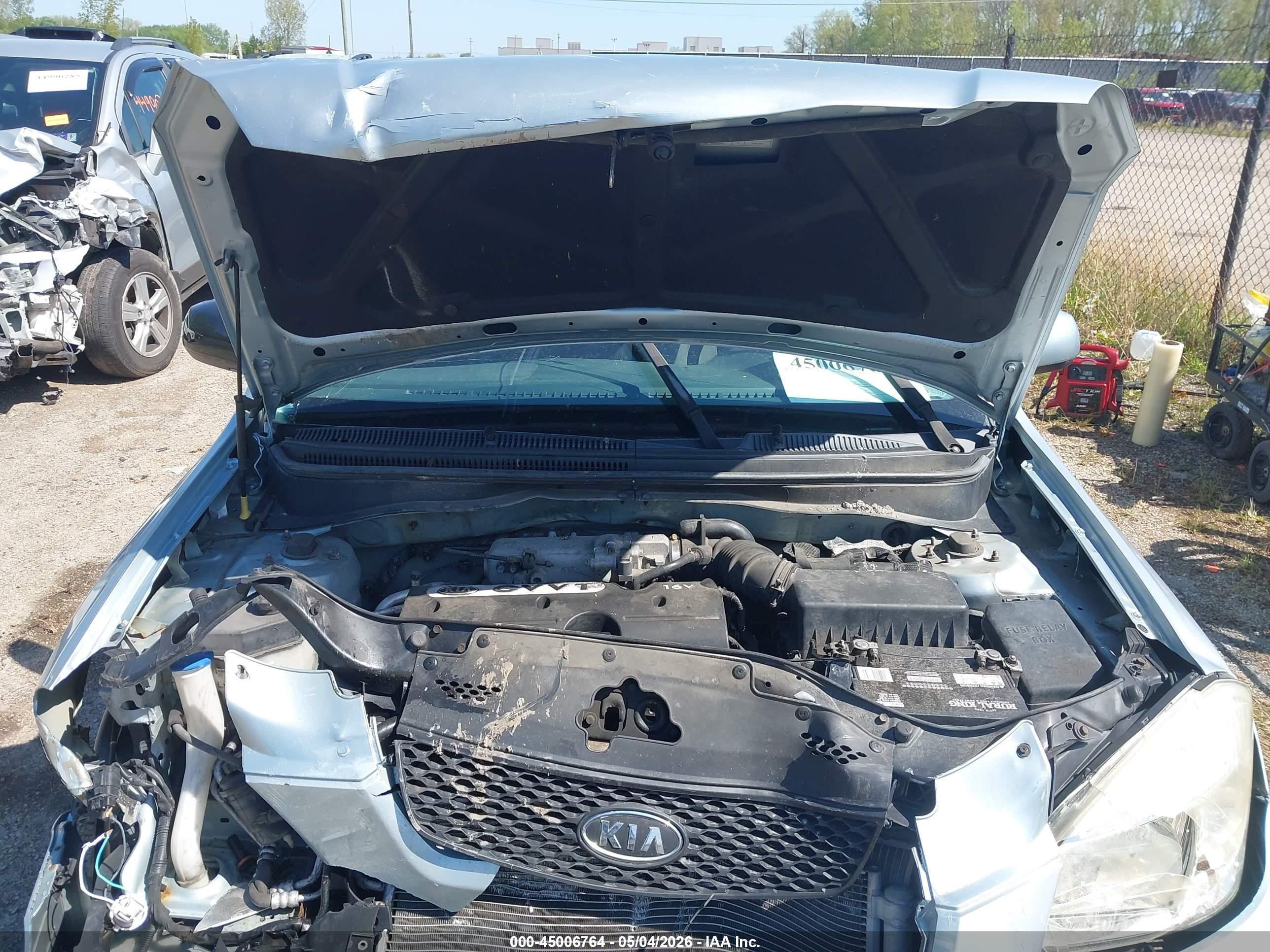 2009 Kia Rio Lx Silver vin: KNADE223996509761