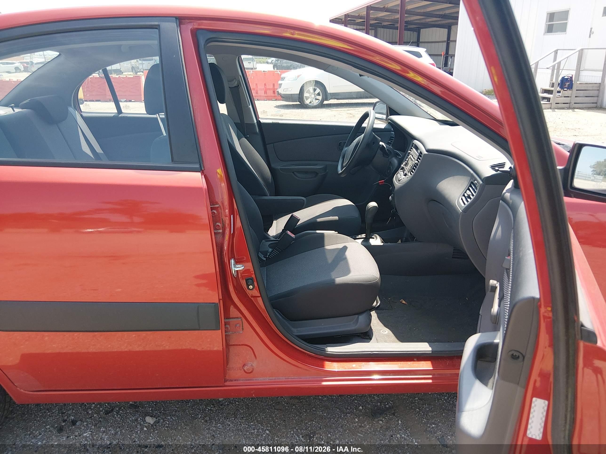 2009 Kia Rio Lx Red vin: KNADE223996536815