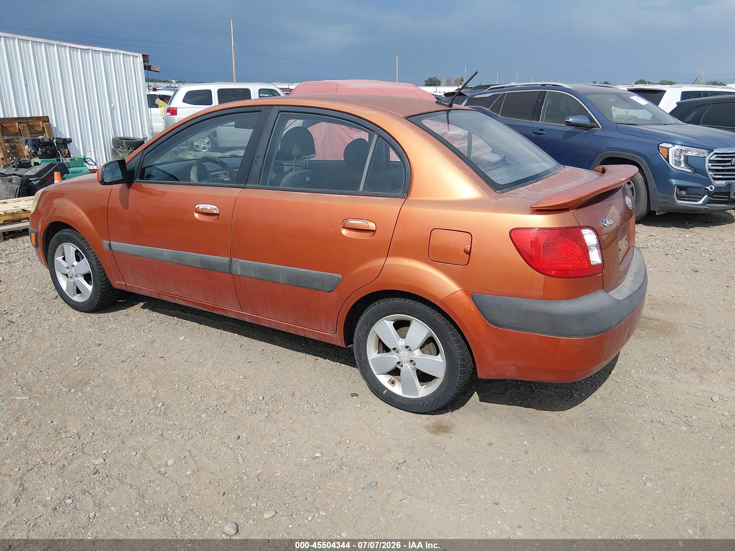 2009 Kia Rio Sx Orange vin: KNADE223X96515181
