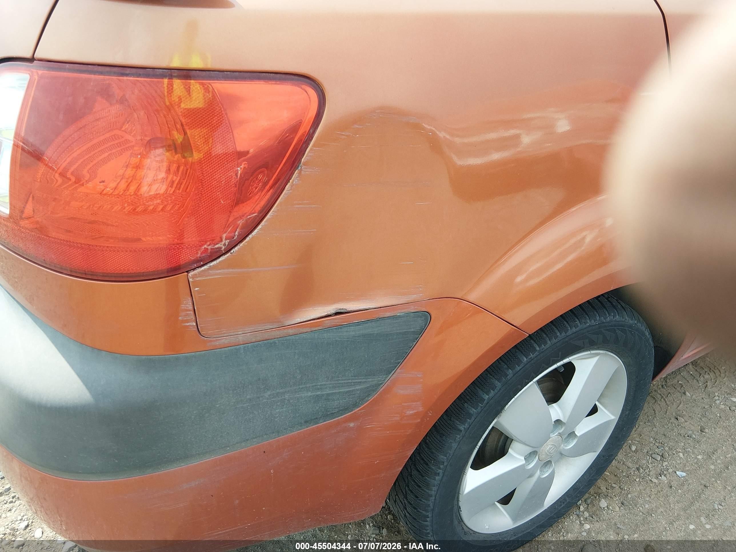 2009 Kia Rio Sx Orange vin: KNADE223X96515181