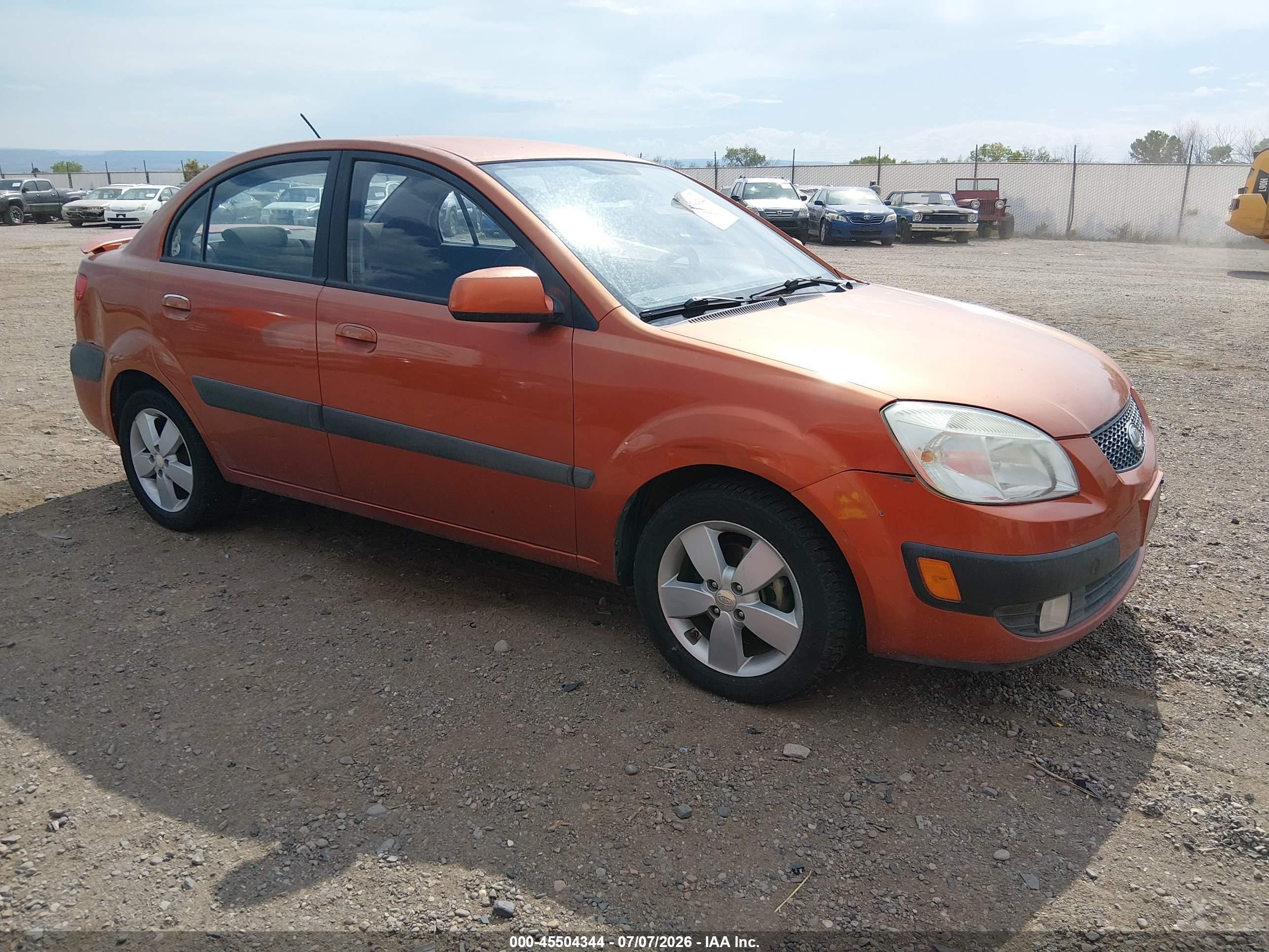 2009 Kia Rio Sx Orange vin: KNADE223X96515181