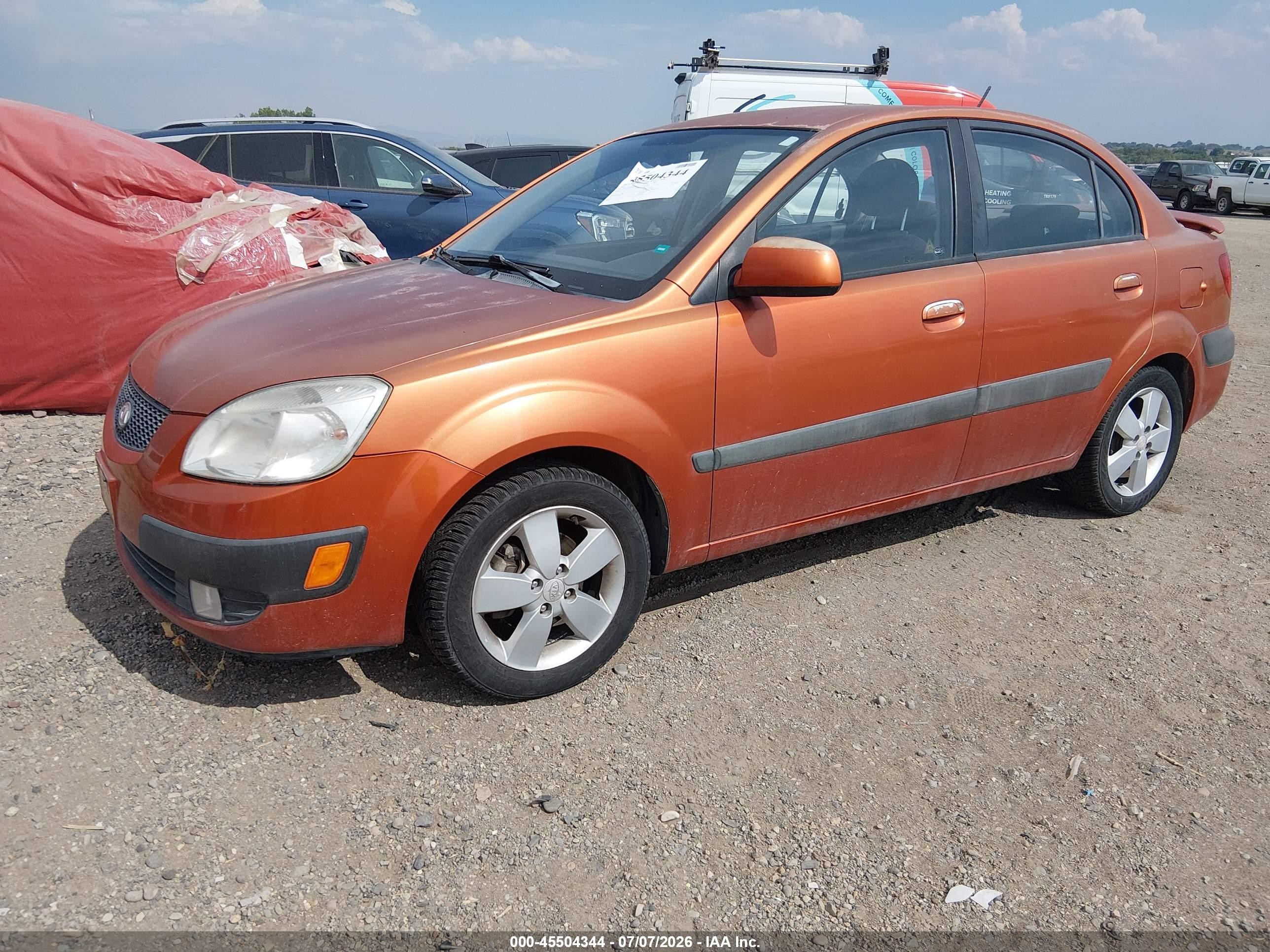 2009 Kia Rio Sx Orange vin: KNADE223X96515181