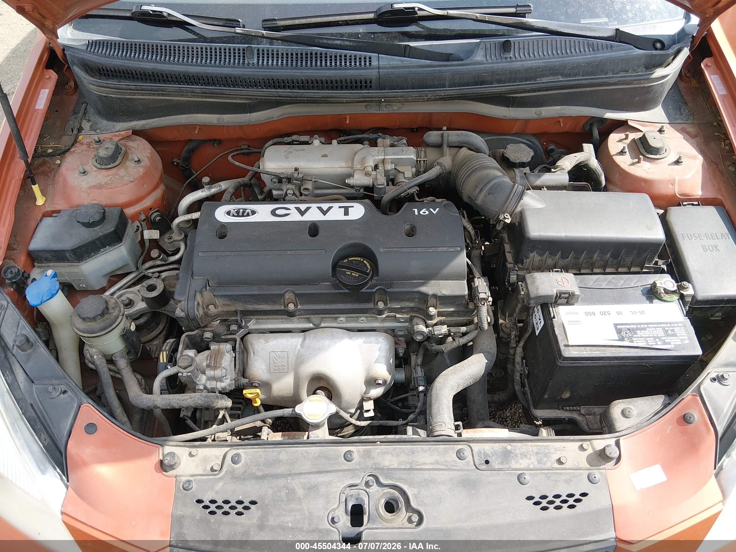 2009 Kia Rio Sx Orange vin: KNADE223X96515181