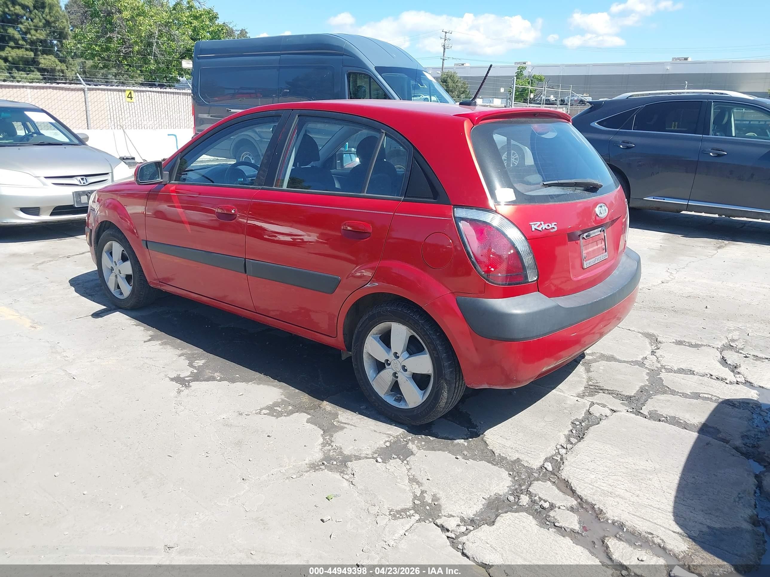 2009 Kia Rio5 Sx Red vin: KNADE243196494637
